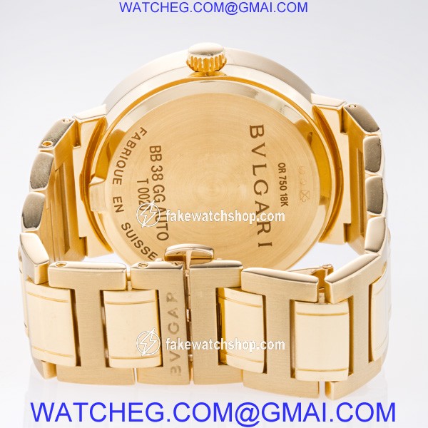 Bvlgari BB 38 GG Bvlgari Automatic Unisex 18k Yellow Gold 4