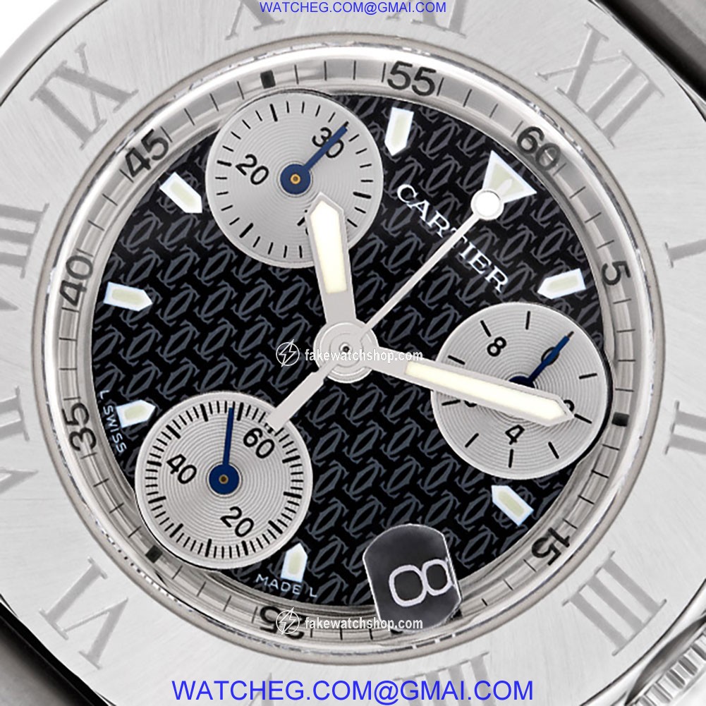 Cartier w510125u2 Chronoscaph 21 Quartz Unisex Stainless Steel 4
