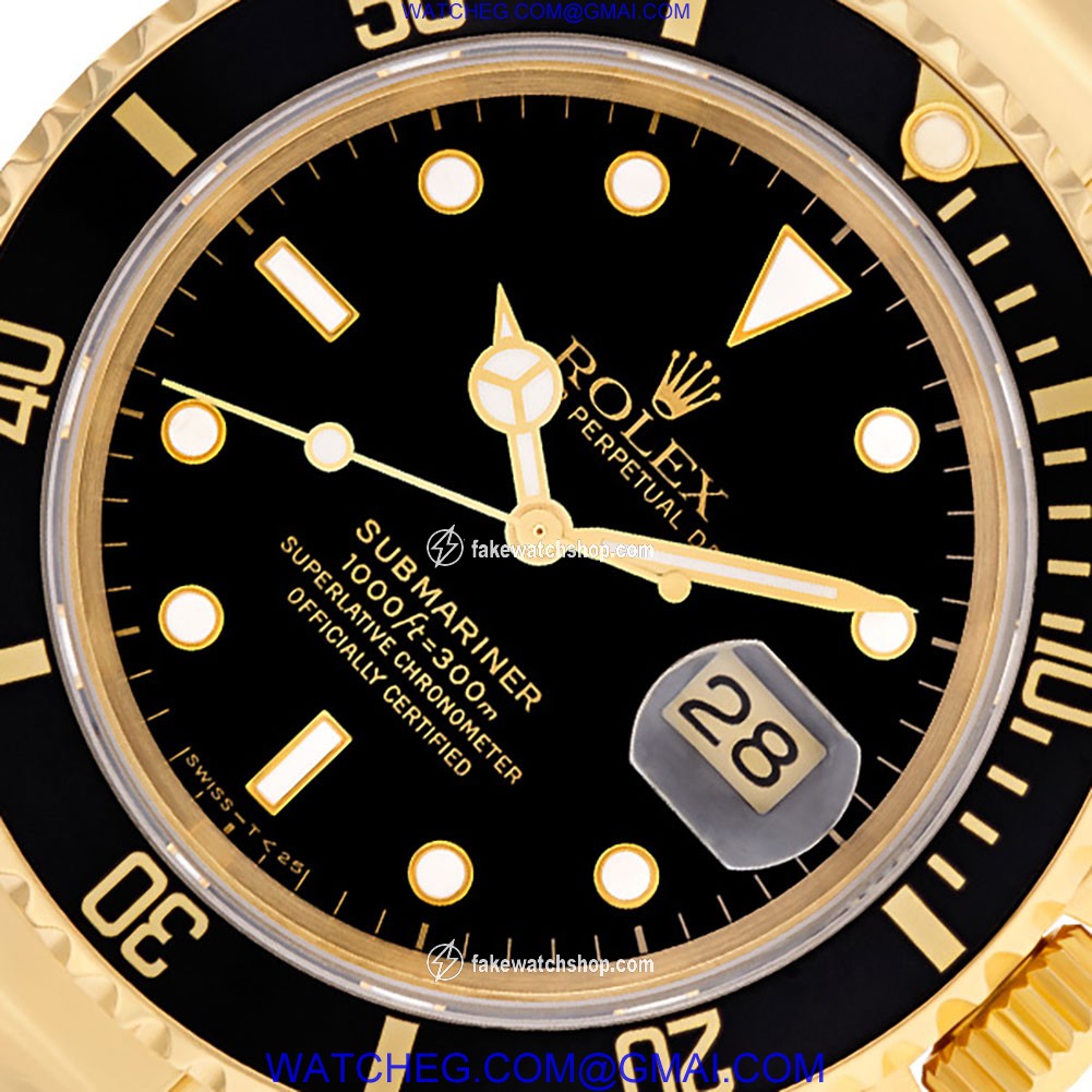 Rolex 16618 Submariner Automatic Male 18k yellow gold 4