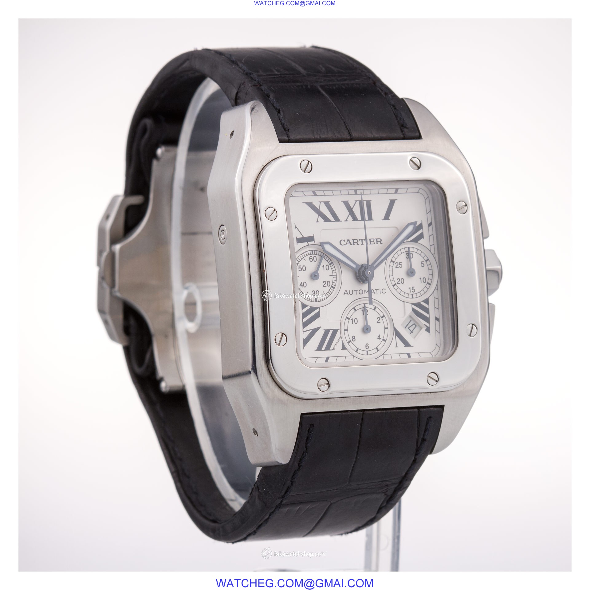 Cartier W20090X8 Santos 100 Automatic Male Stainless Steel 4