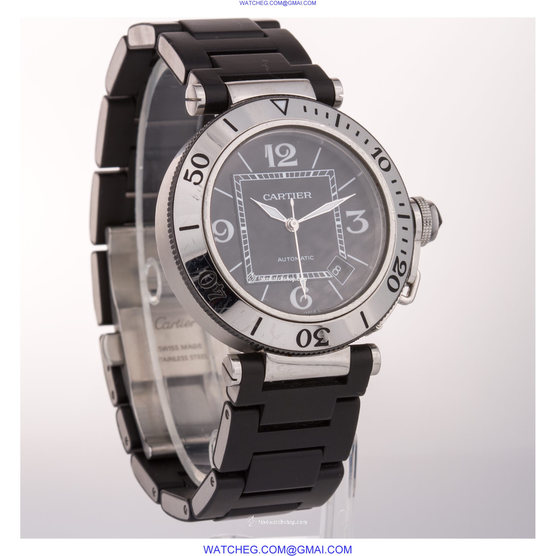 Cartier W31077U2 Pasha Seatimer Automatic Unisex Stainless Steel 4
