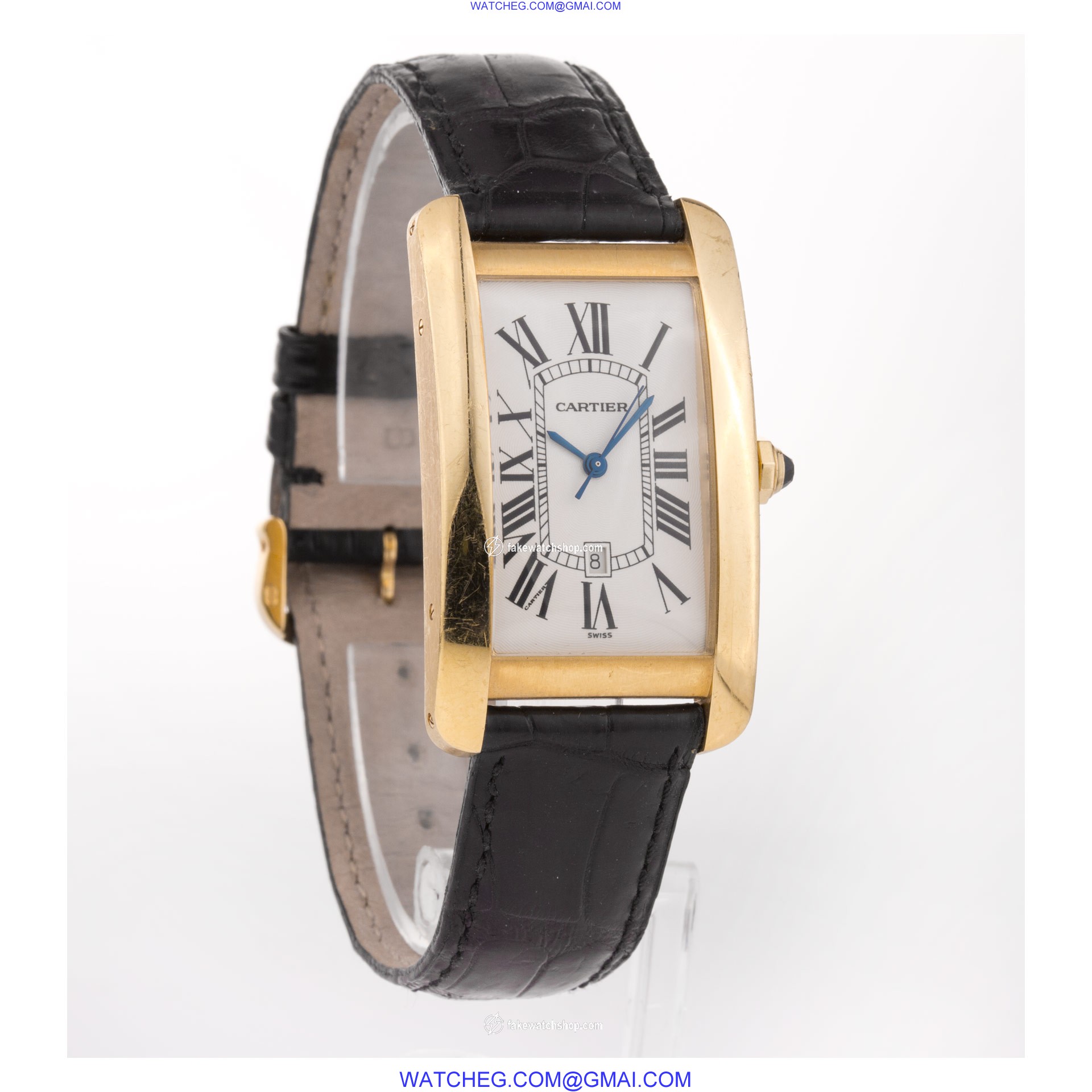 Cartier 1740 Tank Americaine Automatic Unisex 18k yellow gold 4