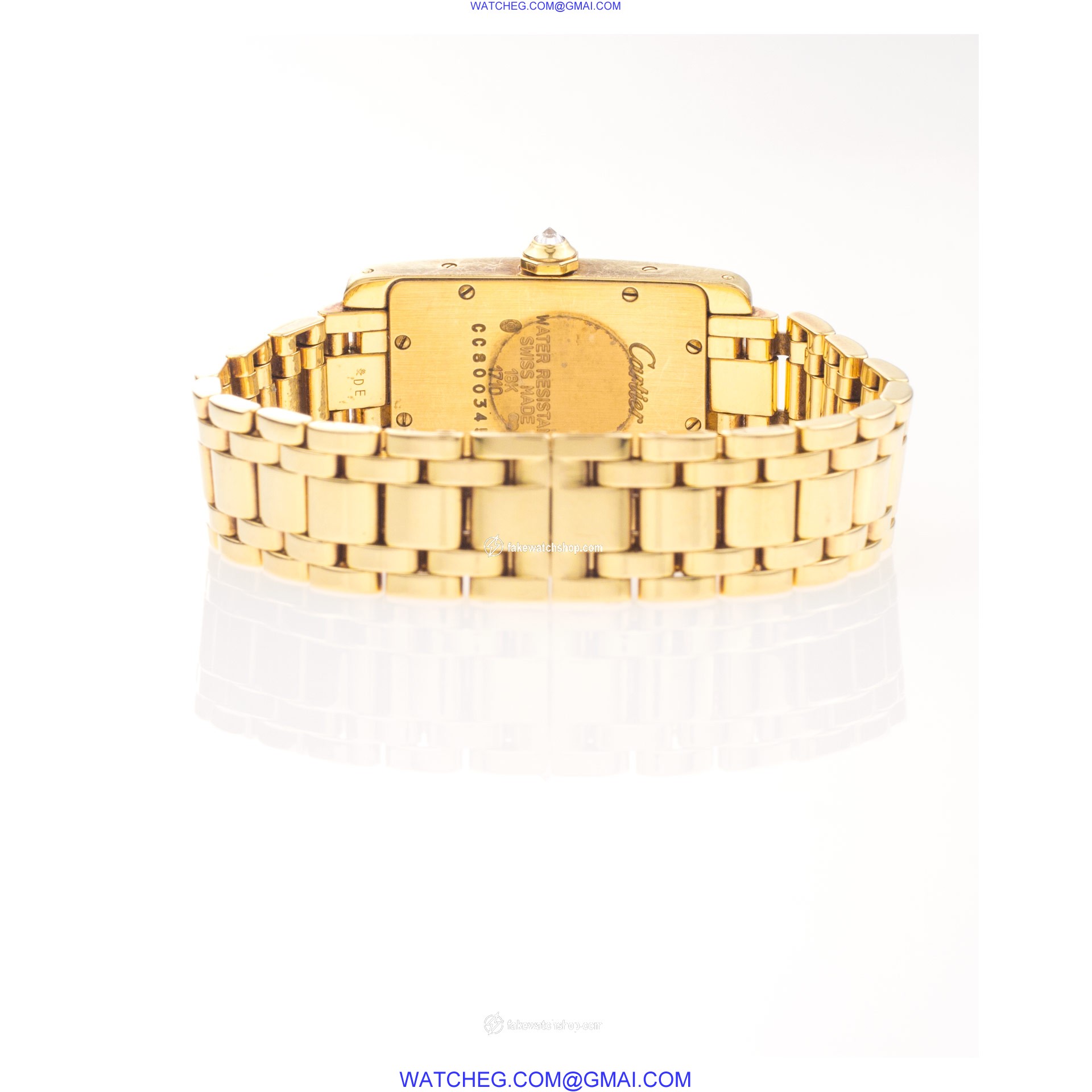 Cartier WB7071K2 Tank American Quartz Female 18k yellow gold 4