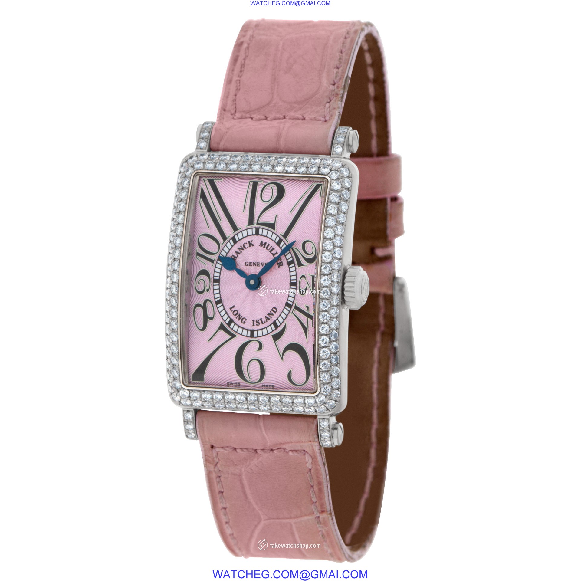 Franck Muller 902 QZ D Long Island Quartz Female 18k White Gold 4