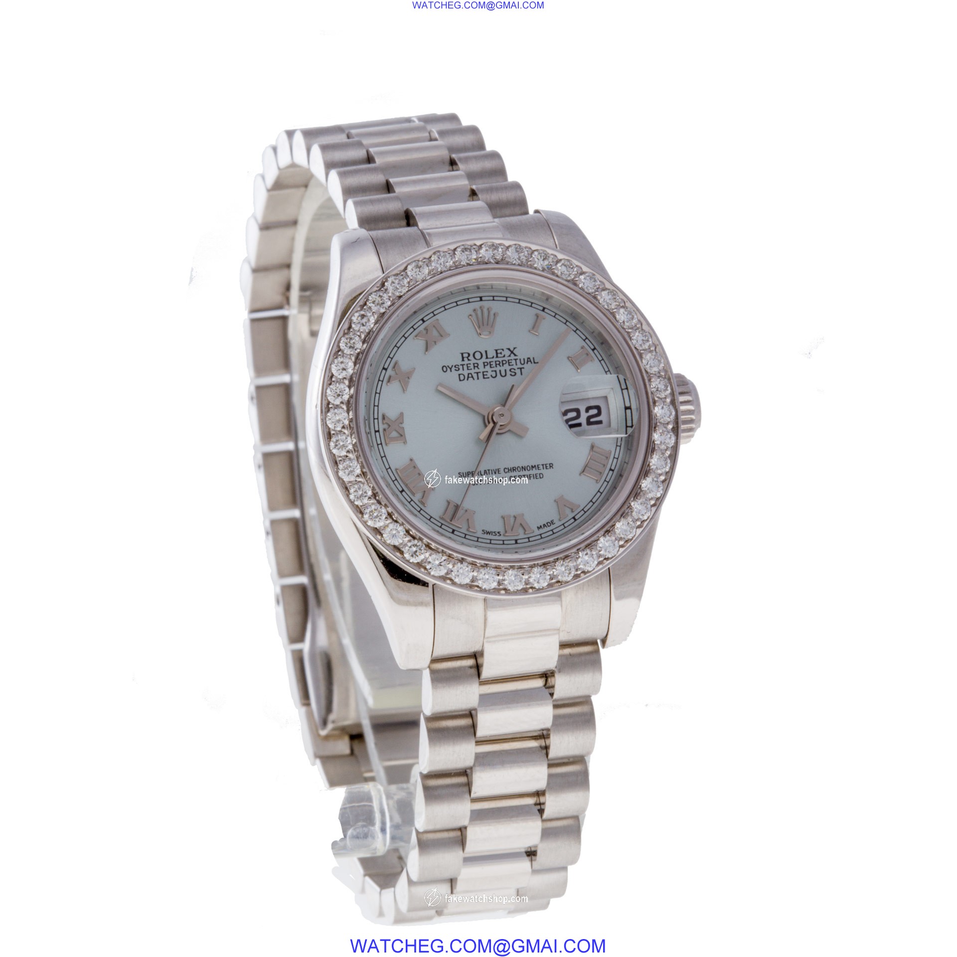 Rolex 179166 Datejust Automatic Female Platinum 4