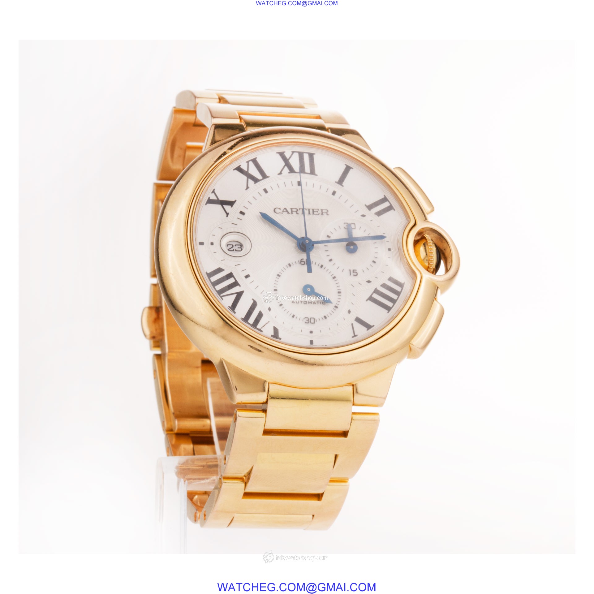 Cartier W6920010 Ballon Bleu Automatic Male 18k Pink Gold 4