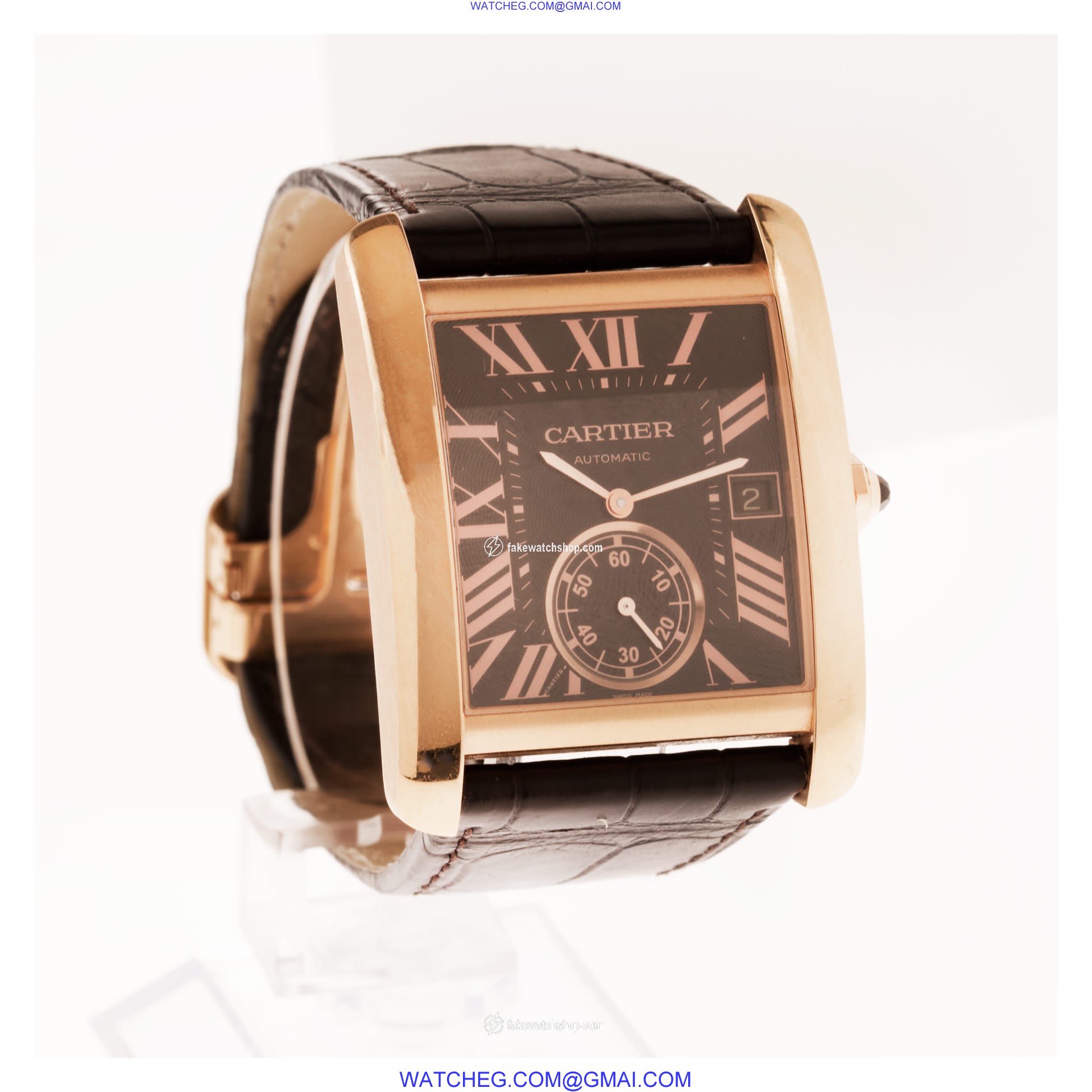 Cartier W5330002 Tank MC Automatic Male 18k Pink Gold 4
