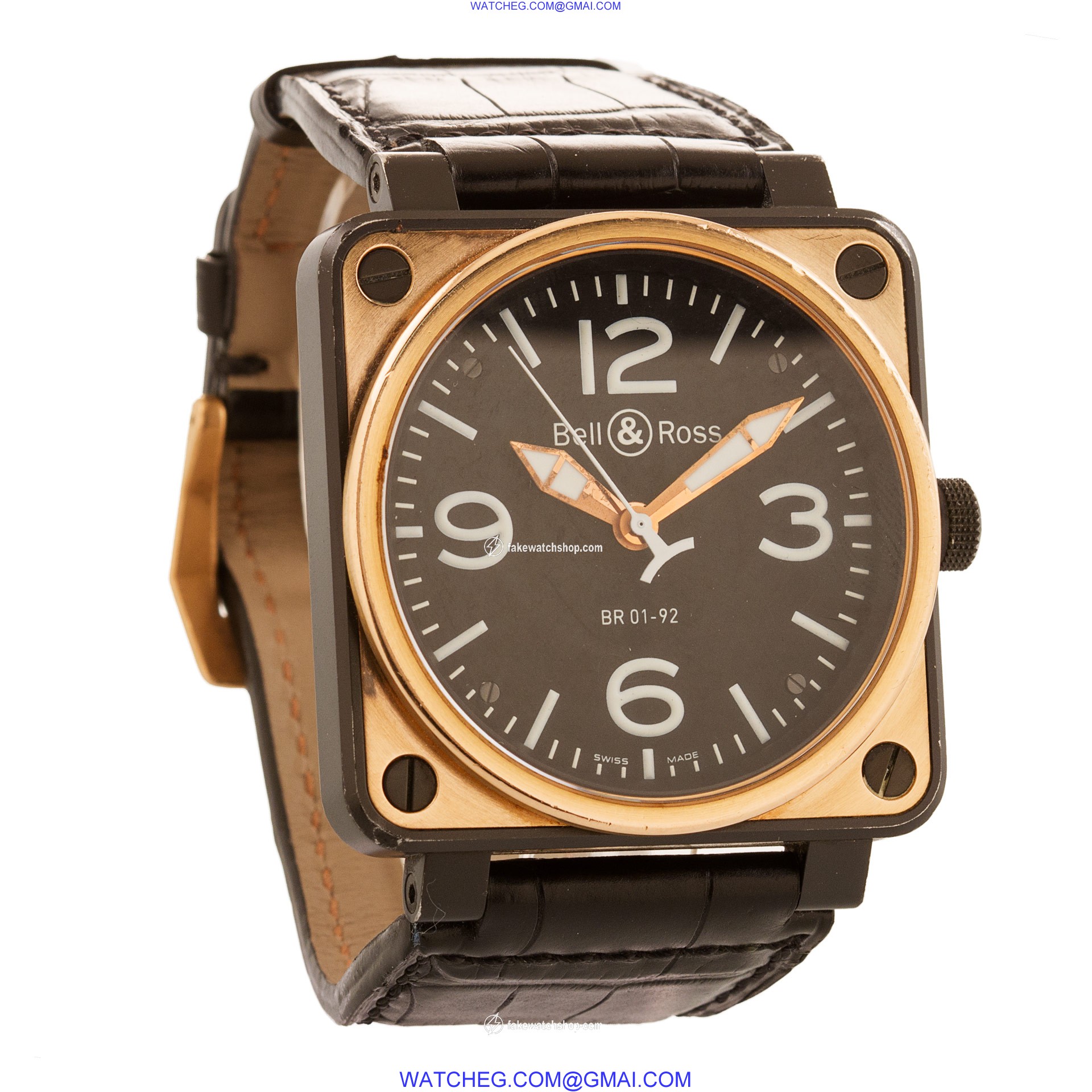 Bell & Ross BR01-92 Aviation Automatic Male 18K Rose gold & Carbon 4