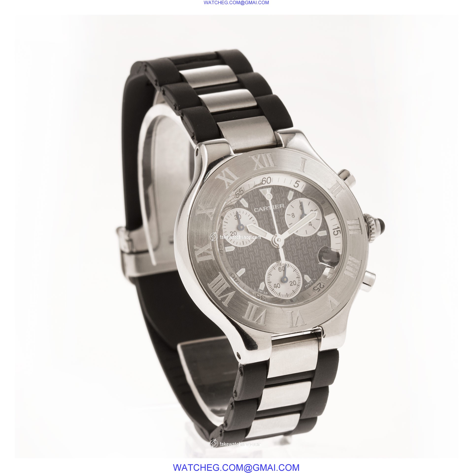 Cartier w510125u2 Chronoscaph 21 Quartz Unisex Stainless Steel 4