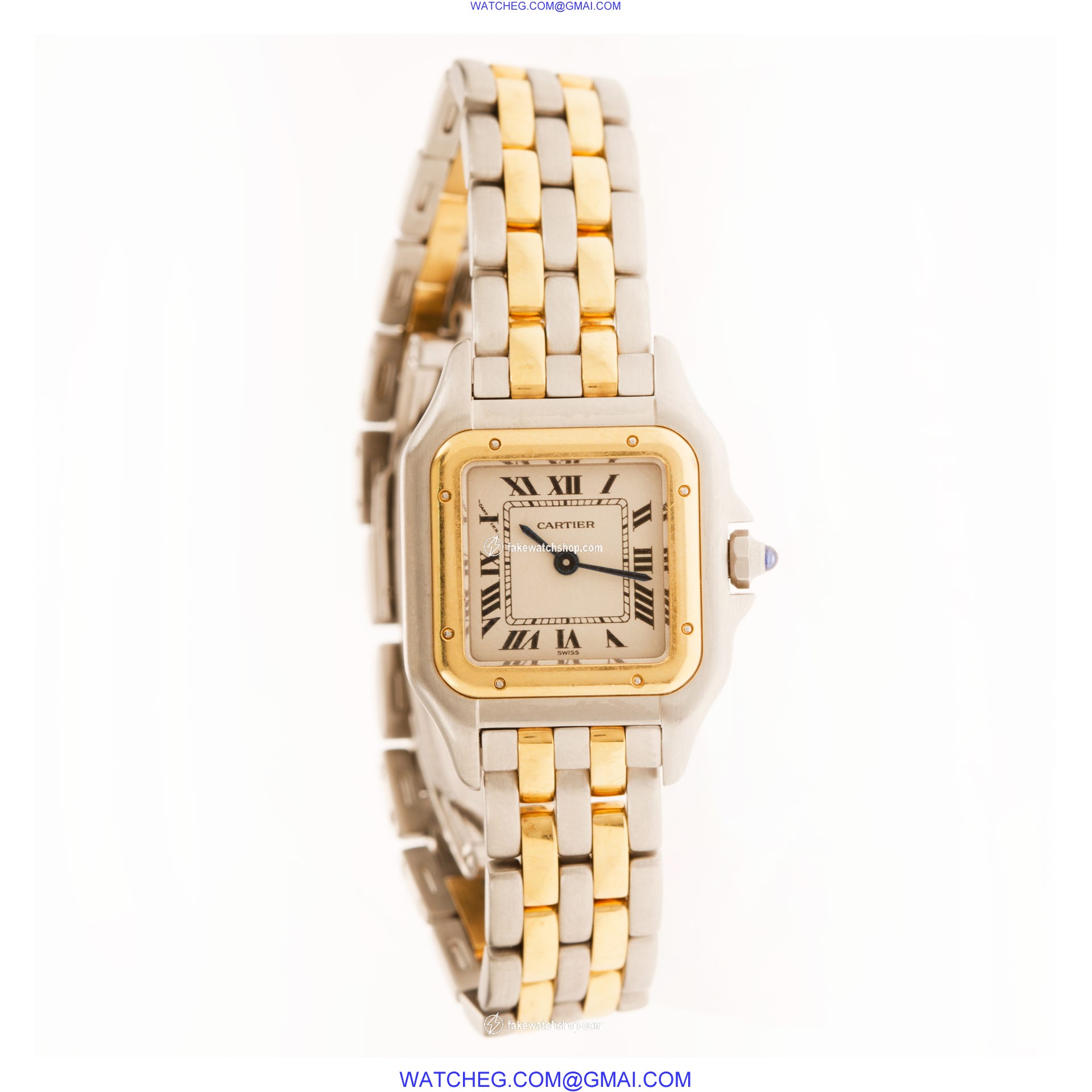 Cartier W25028B Panthere Quartz Female 18k gold & Stainless Steel 4