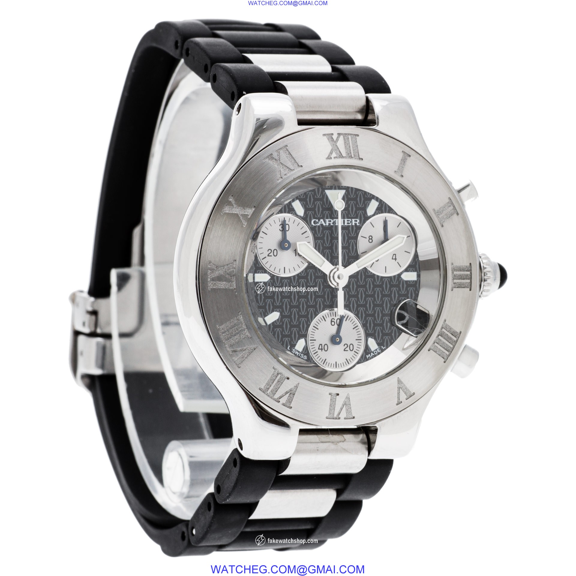 Cartier w510125u2 Chronoscaph 21 Quartz Unisex Stainless Steel 4