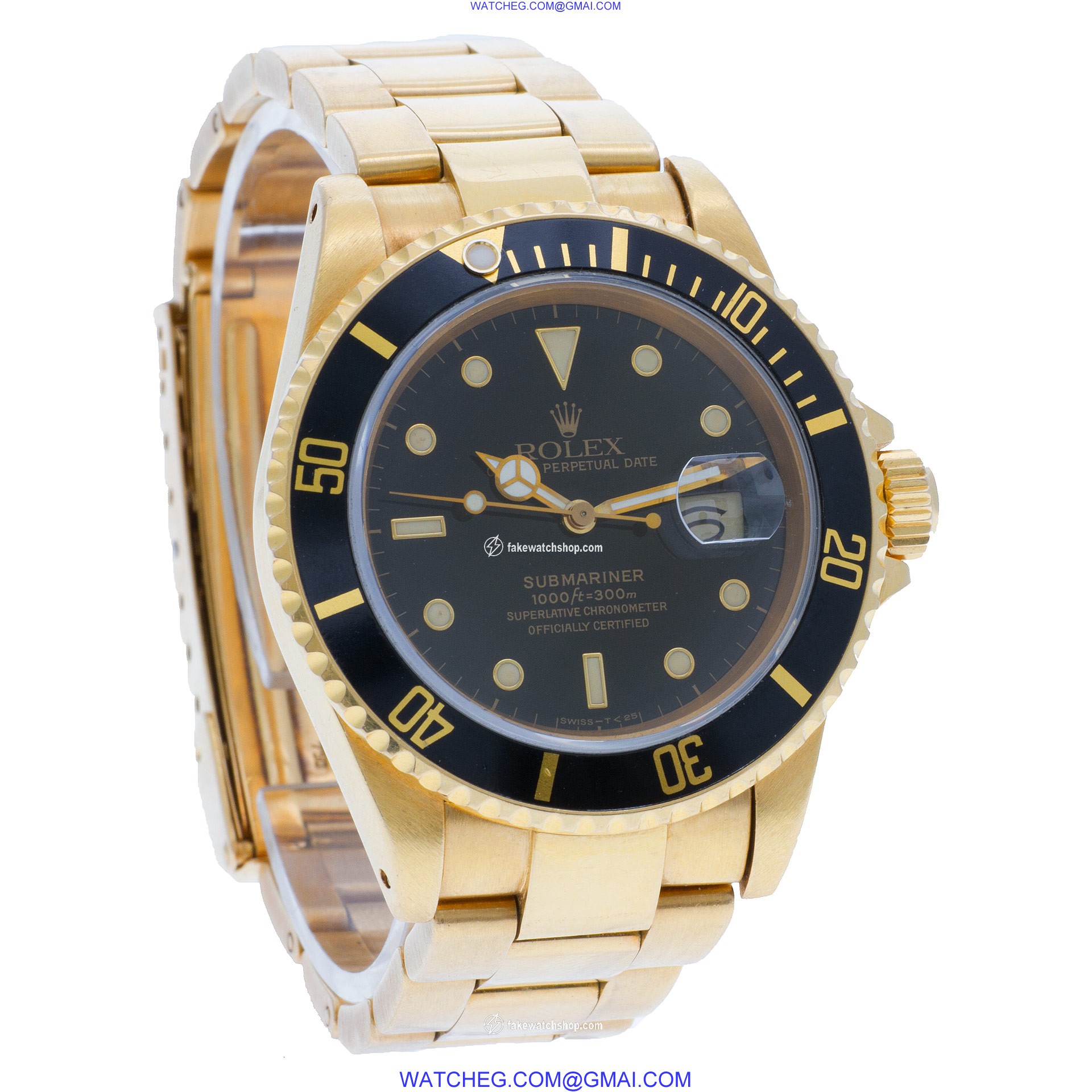 Rolex 16808 Submariner Automatic Male 18k Yellow Gold 4