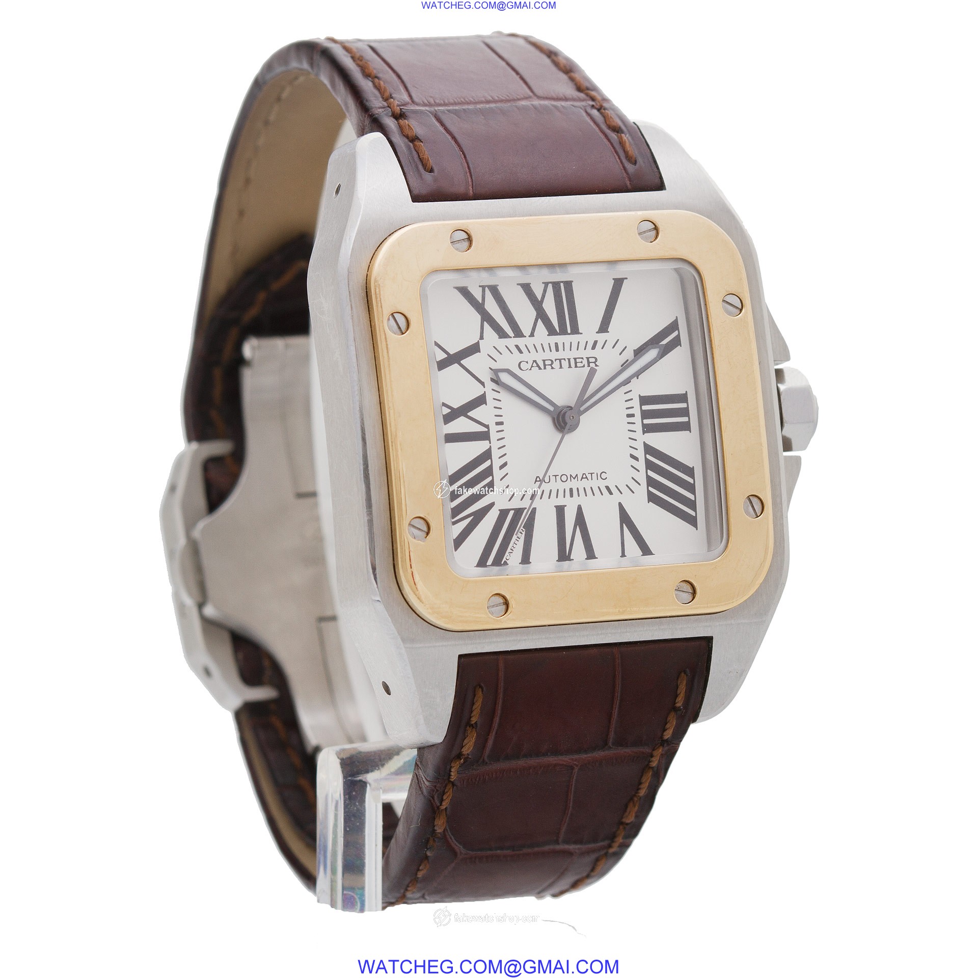 Cartier W20072X7 Santos 100 Automatic Male Stainless Steel 4