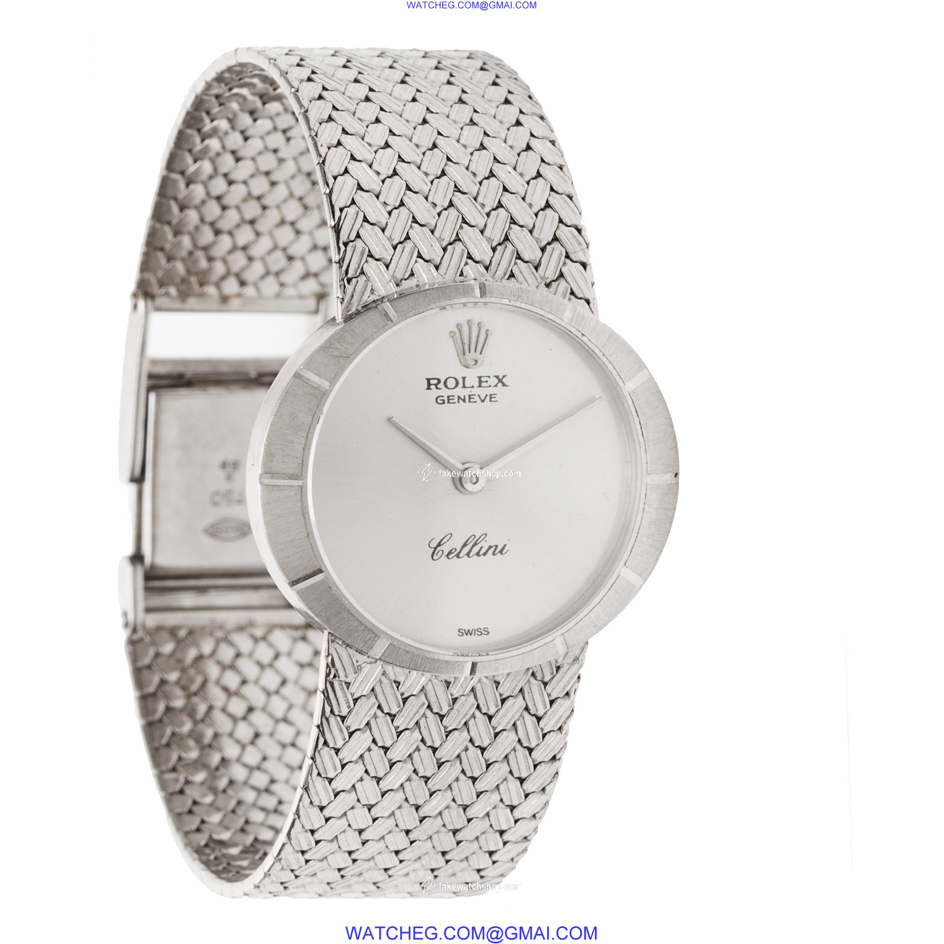 Rolex 3957 Cellini Manual Female 18k White Gold 4
