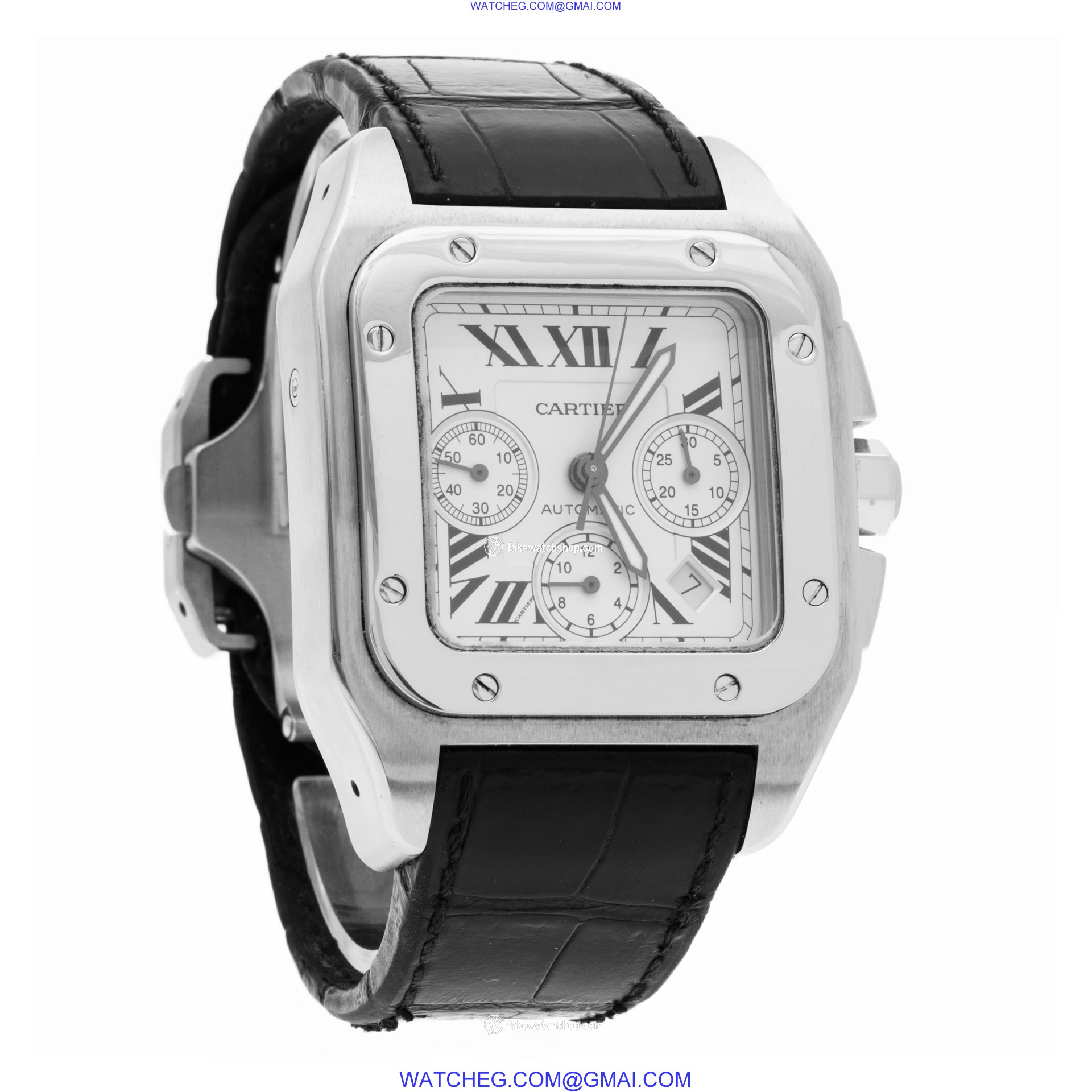 Cartier W20090X8 Santos 100 Automatic Male Stainless Steel 4