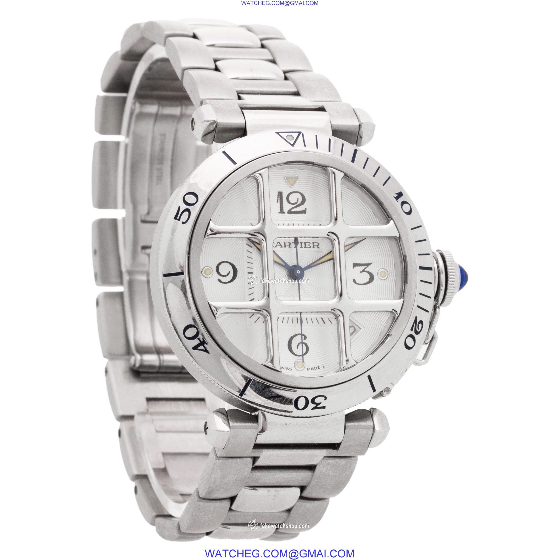 Cartier W31040H3 Pasha Automatic Unisex Stainless Steel 4