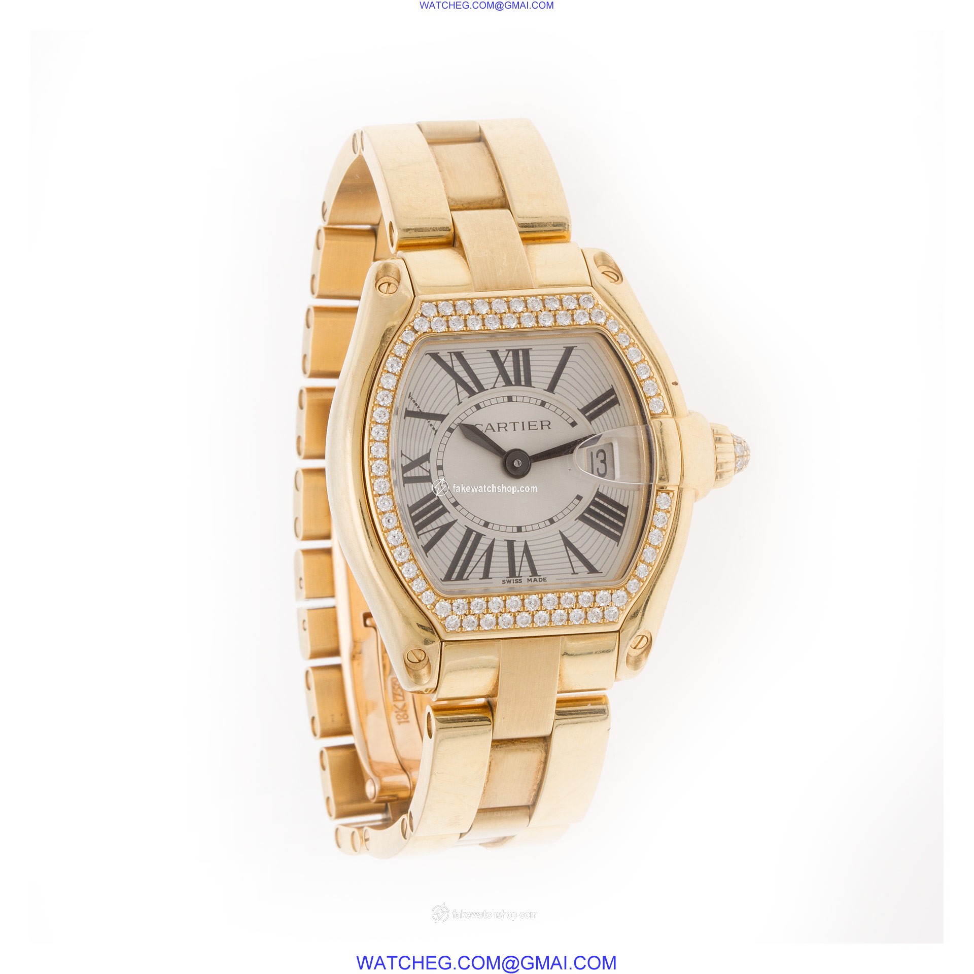 Cartier WE5001X1 Roadster Quartz Female 18k yellow gold 4