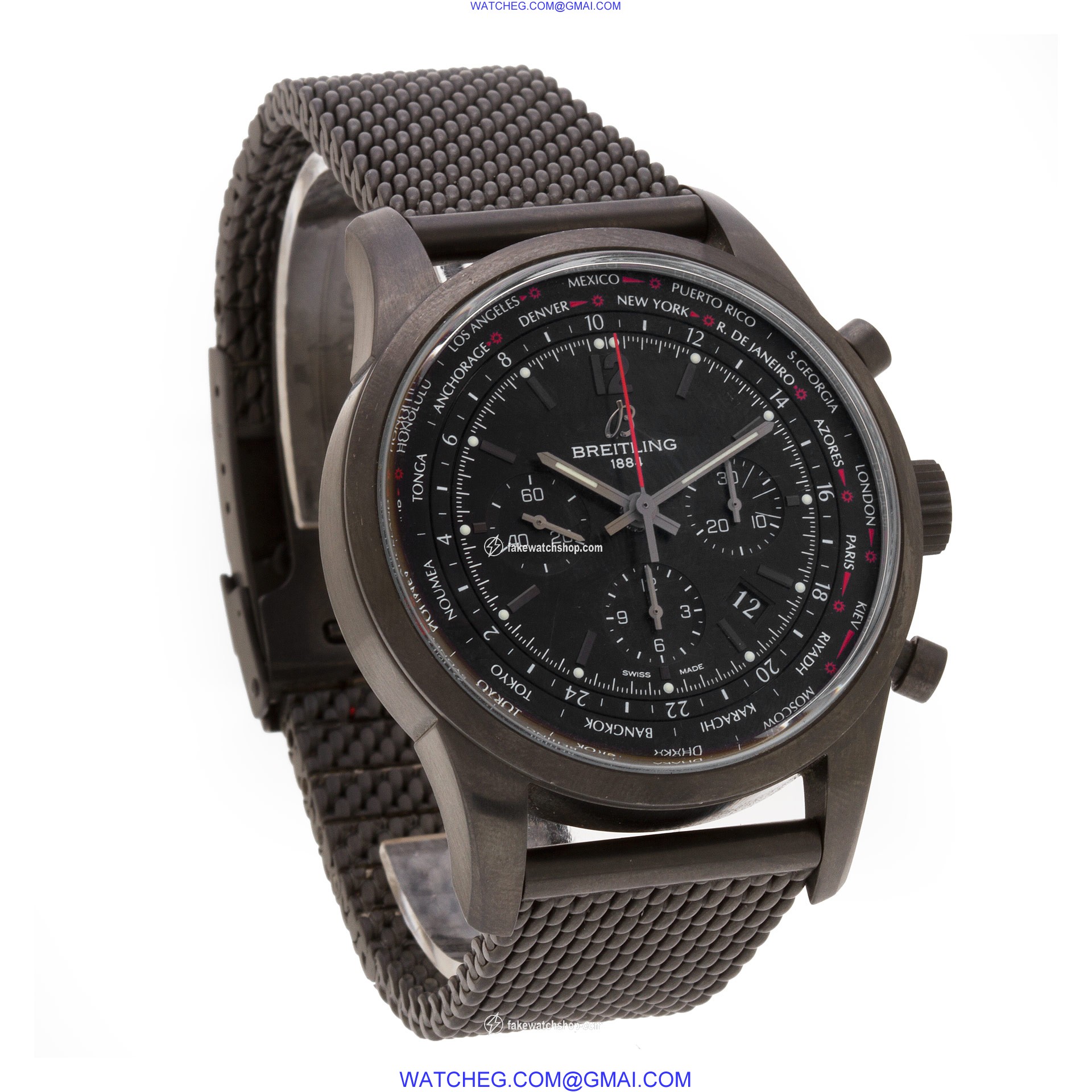 Breitling mb0510 Transocean Automatic Male Black PVD 4