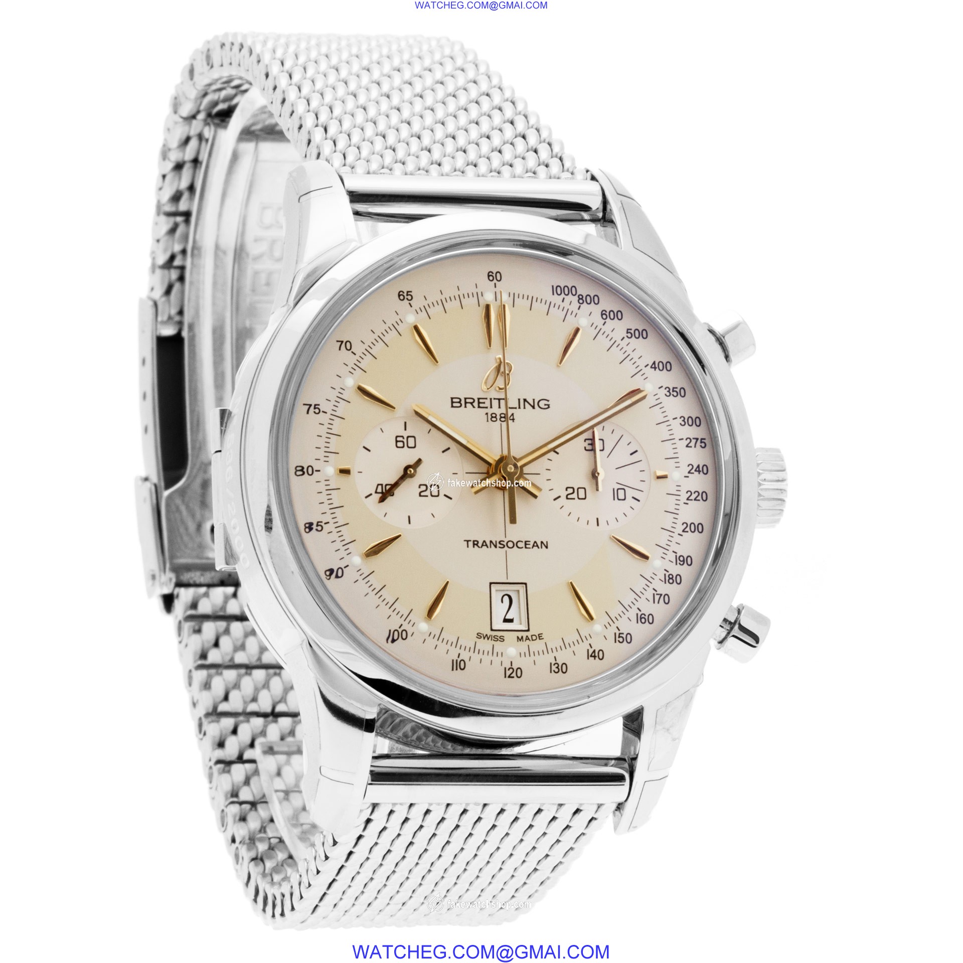 Breitling AB015412/G784-154A Transocean Chronograph Automatic Male Stainless Steel 4