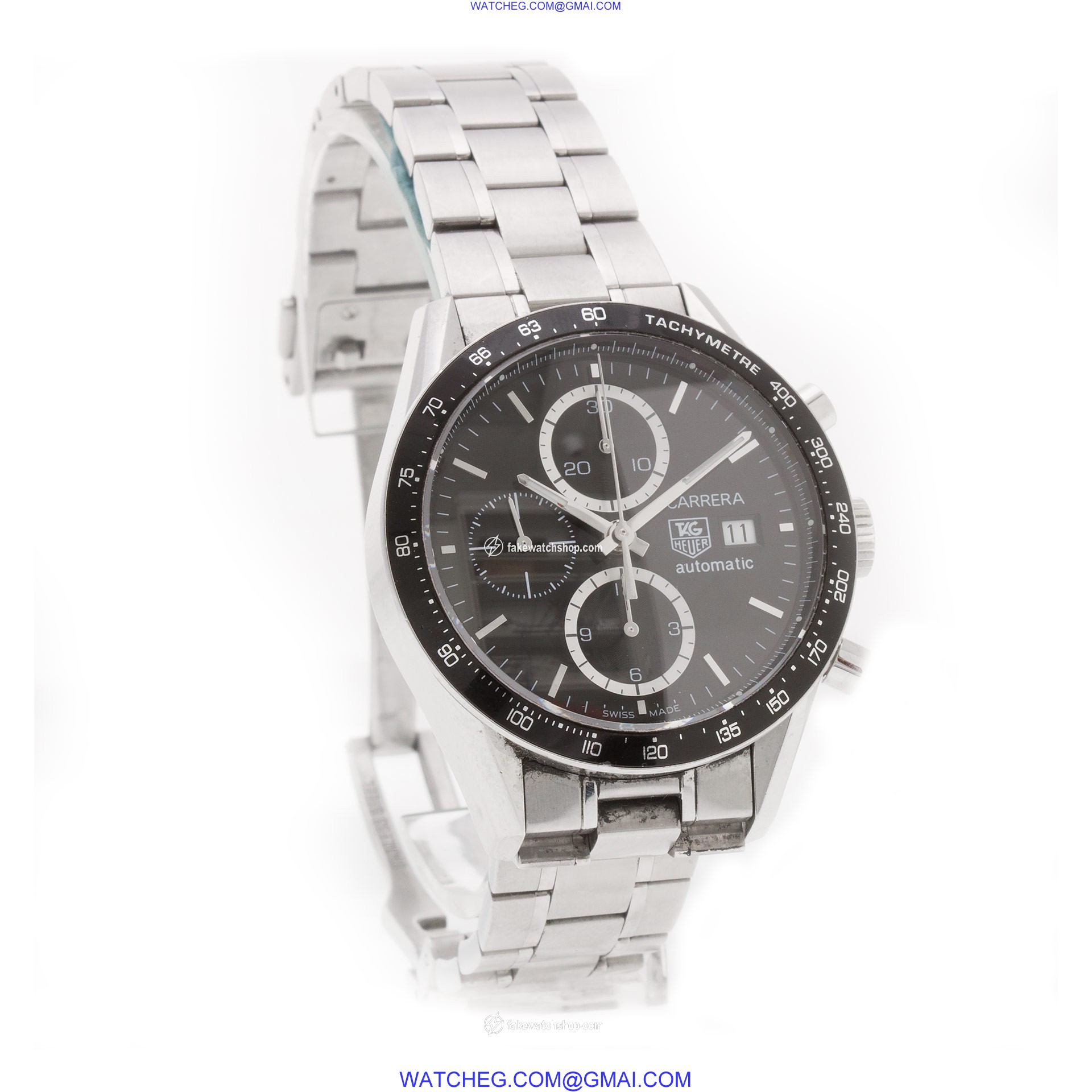 Tag Heuer cv2010-2 Carrera Automatic Male Stainless Steel 4