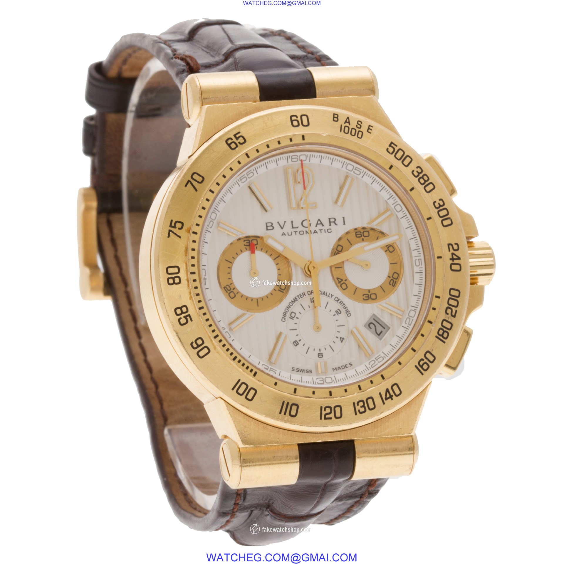Bvlgari DP42GCH Diagono Professional Automatic Male 18k yellow gold 4