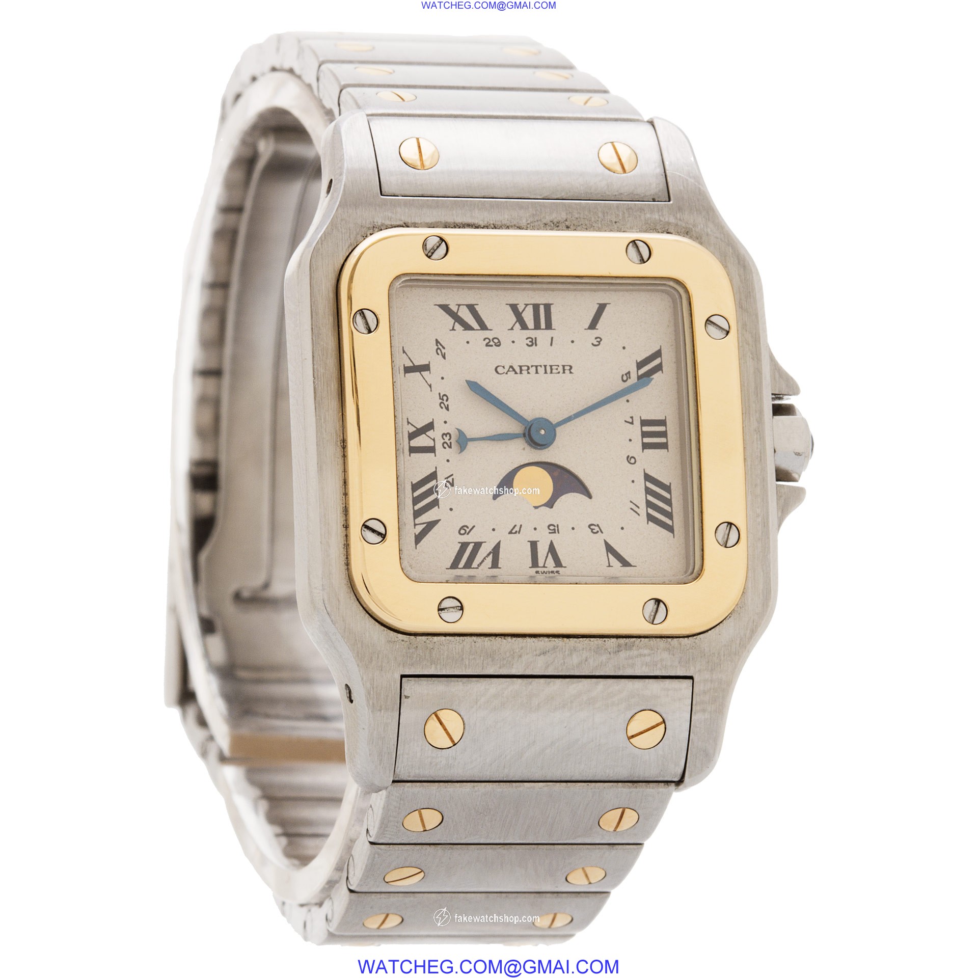 Cartier 119901 Santos Quartz Male Stainless Steel 4