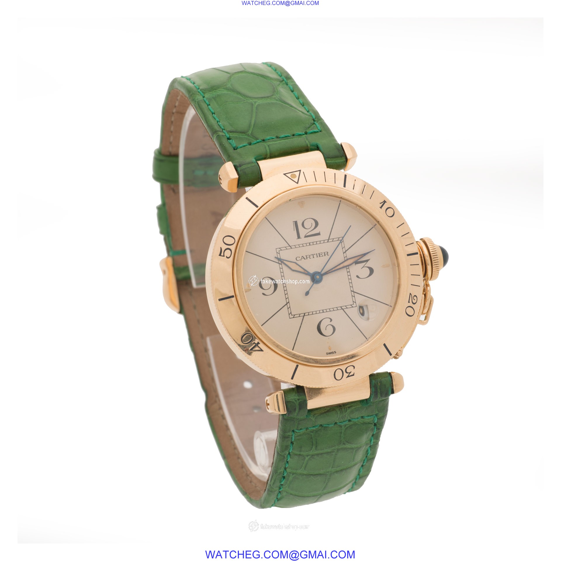 Cartier 1020 1 Pasha 38mm Automatic Female 18k yellow gold 4