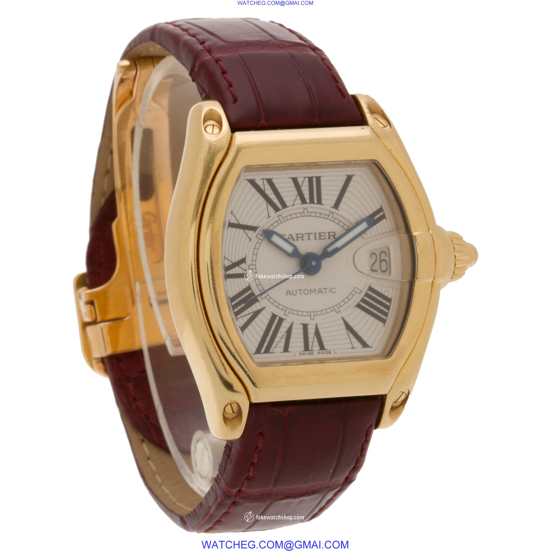 Cartier W62005V2 Roadster Automatic Unisex 18k yellow gold 4