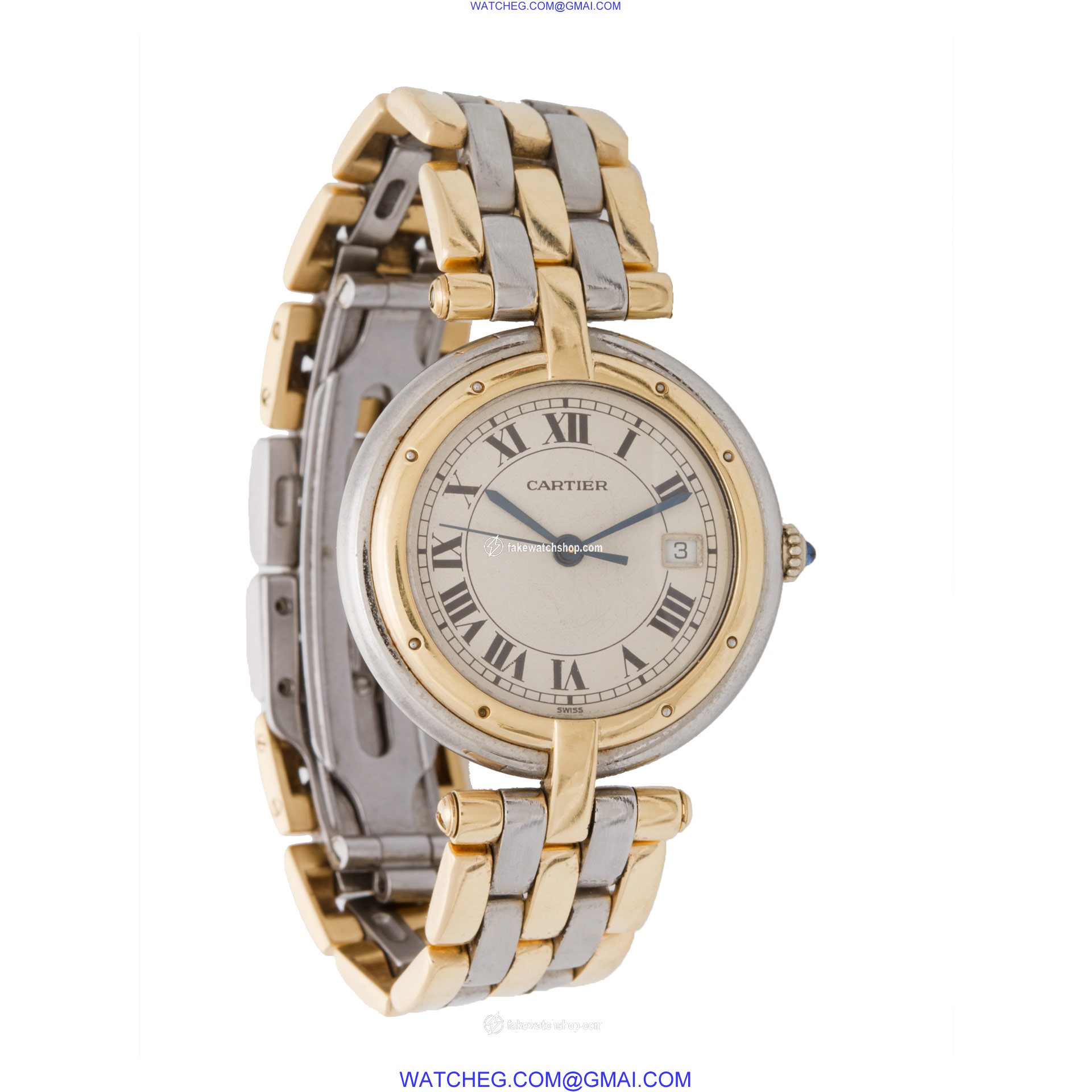 Cartier 839643226 VLC Quartz Male 18k gold & Stainless Steel 4