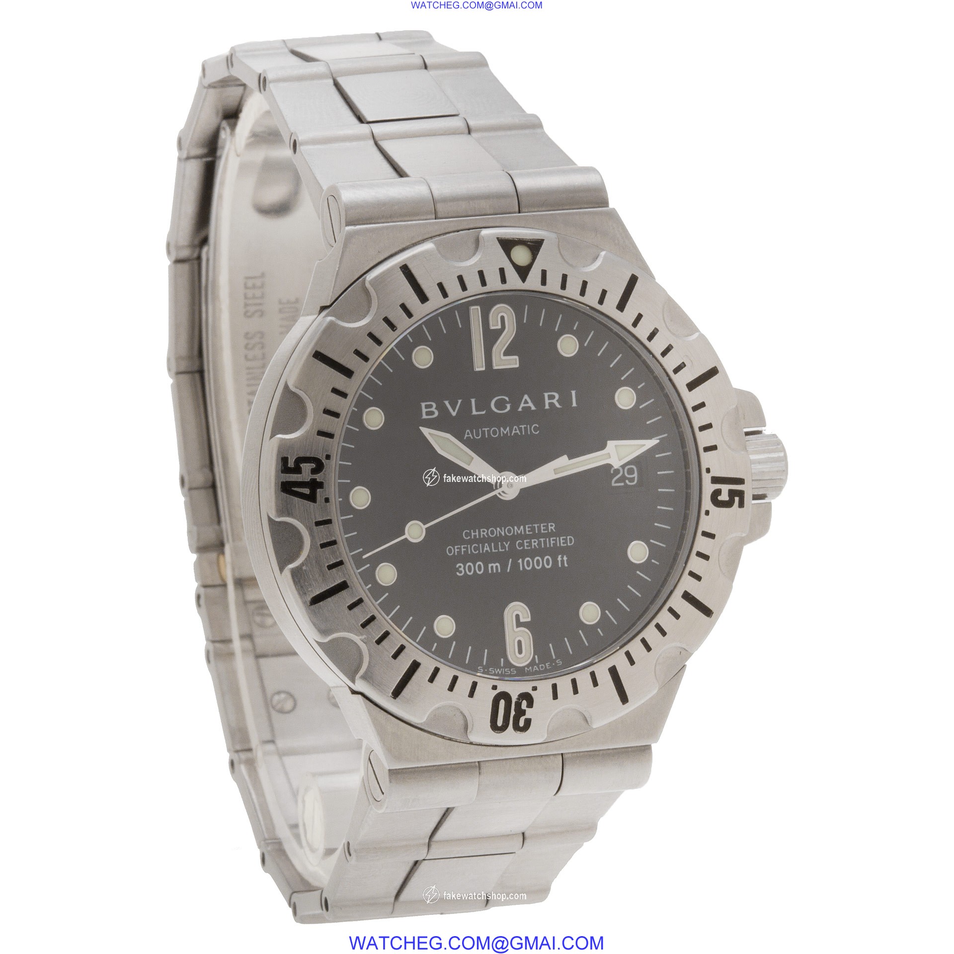 Bvlgari SD 40 S Diagono Automatic Male Stainless Steel 4