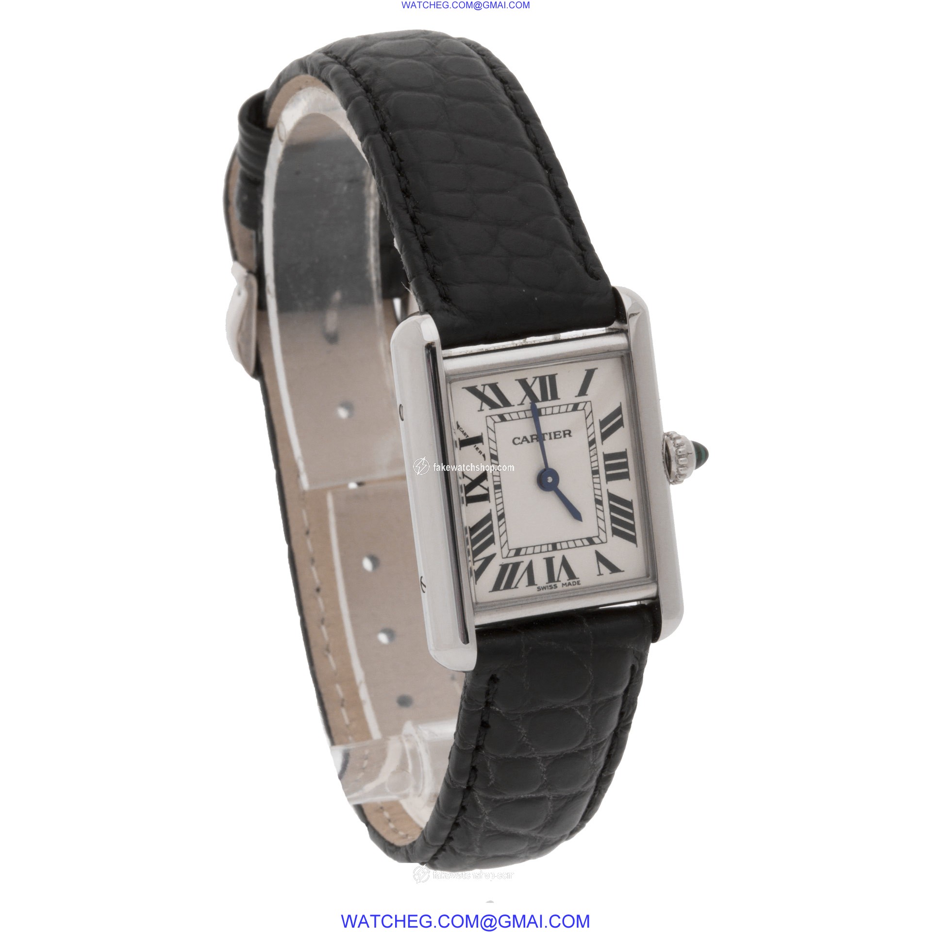 Cartier 2679 Tank Quartz Female 18k White Gold 4