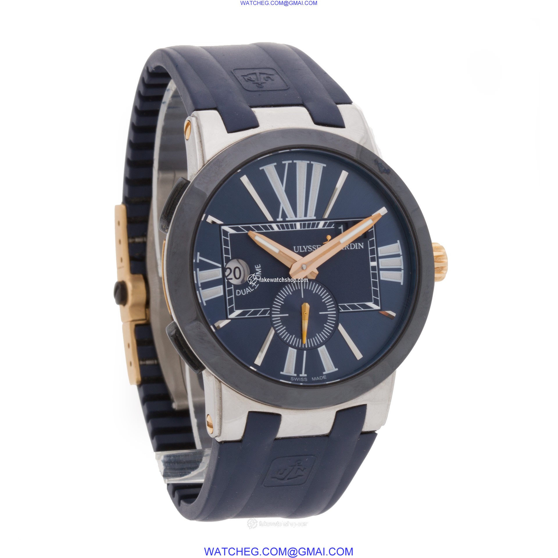 Ulysse Nardin 243-00 Executive Automatic Male 18k gold & Stainless Steel 4