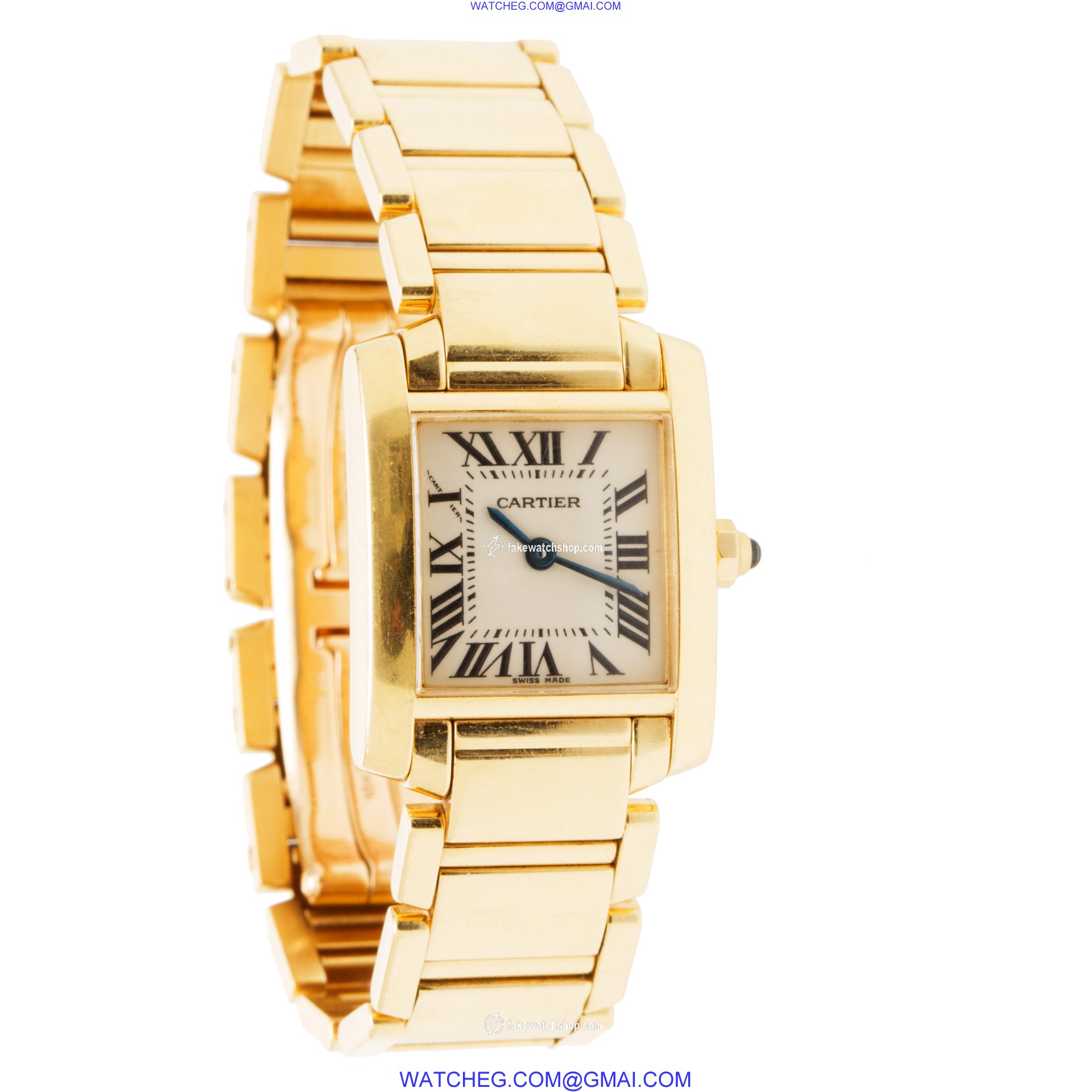 Cartier W50002N2 Tank Francaise Quartz Female 18k yellow gold 4