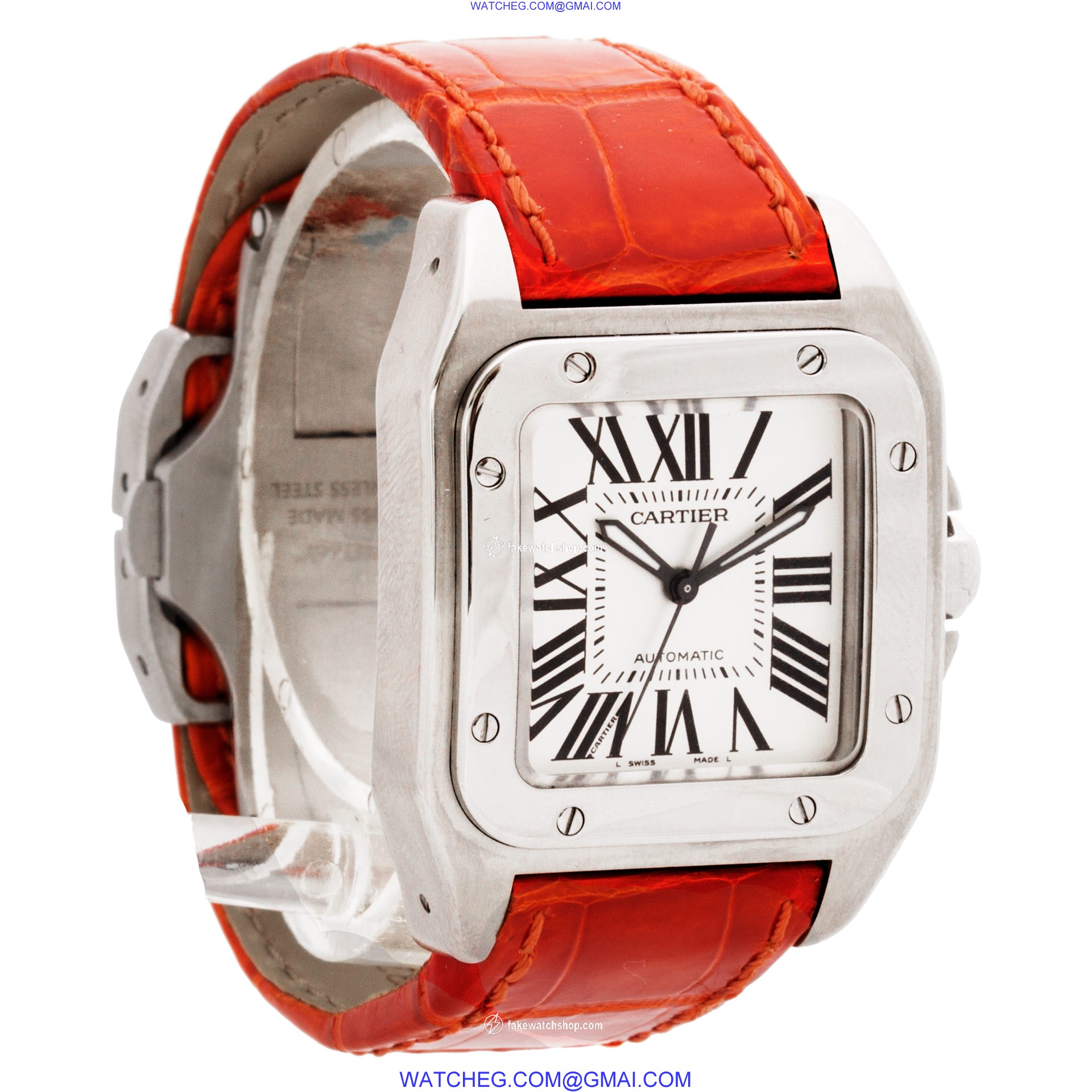 Cartier W20106X8 Santos 100 Automatic Unisex Stainless Steel 4