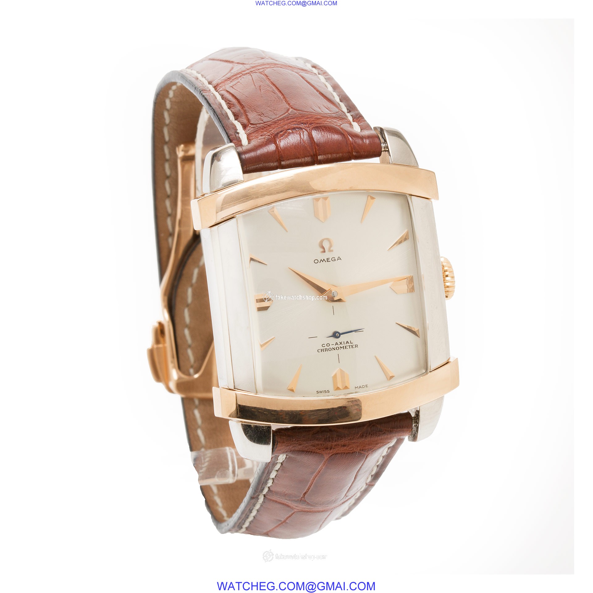 Omega 0609/1952 Museum Automatic Male 18k White & Yellow Gold 4