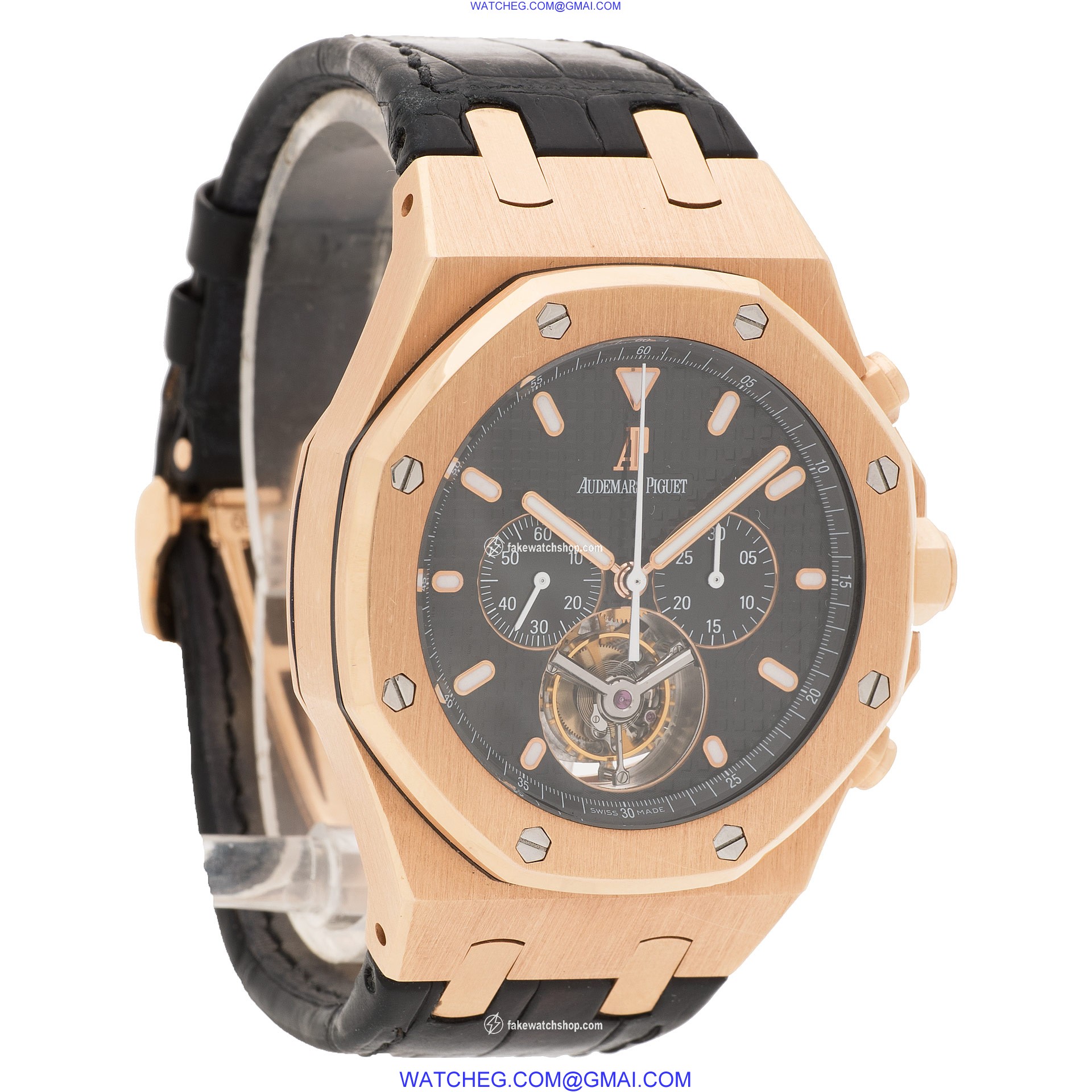 Audemars Piguet 25977OR.OO.D002CR.01 Royal Oak Tourbillon Manual Male 18k Pink Gold 4