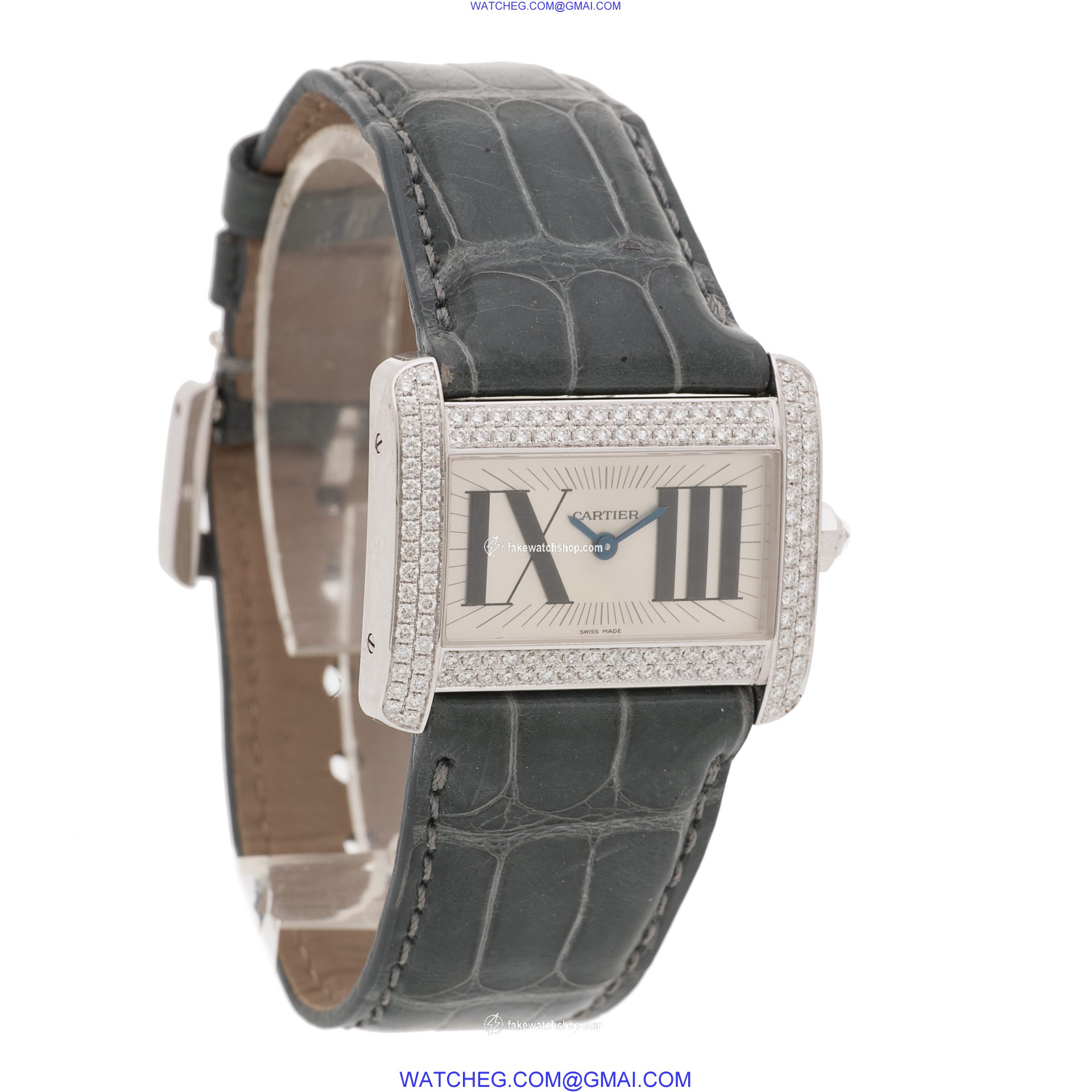 Cartier 2813 Divan Quartz Female 18k White Gold 4