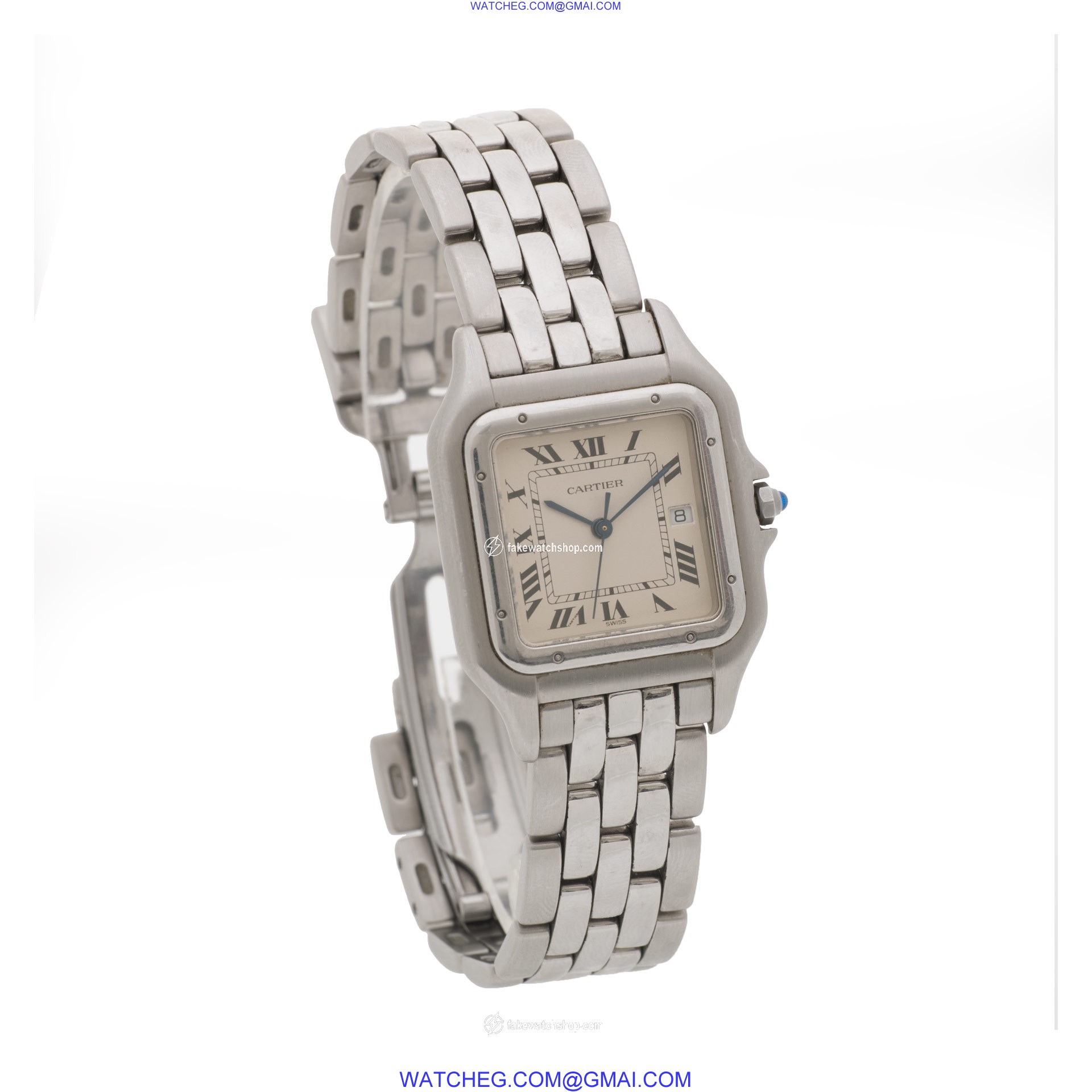 Cartier W25032P5 Panthere Quartz Male Stainless Steel 4