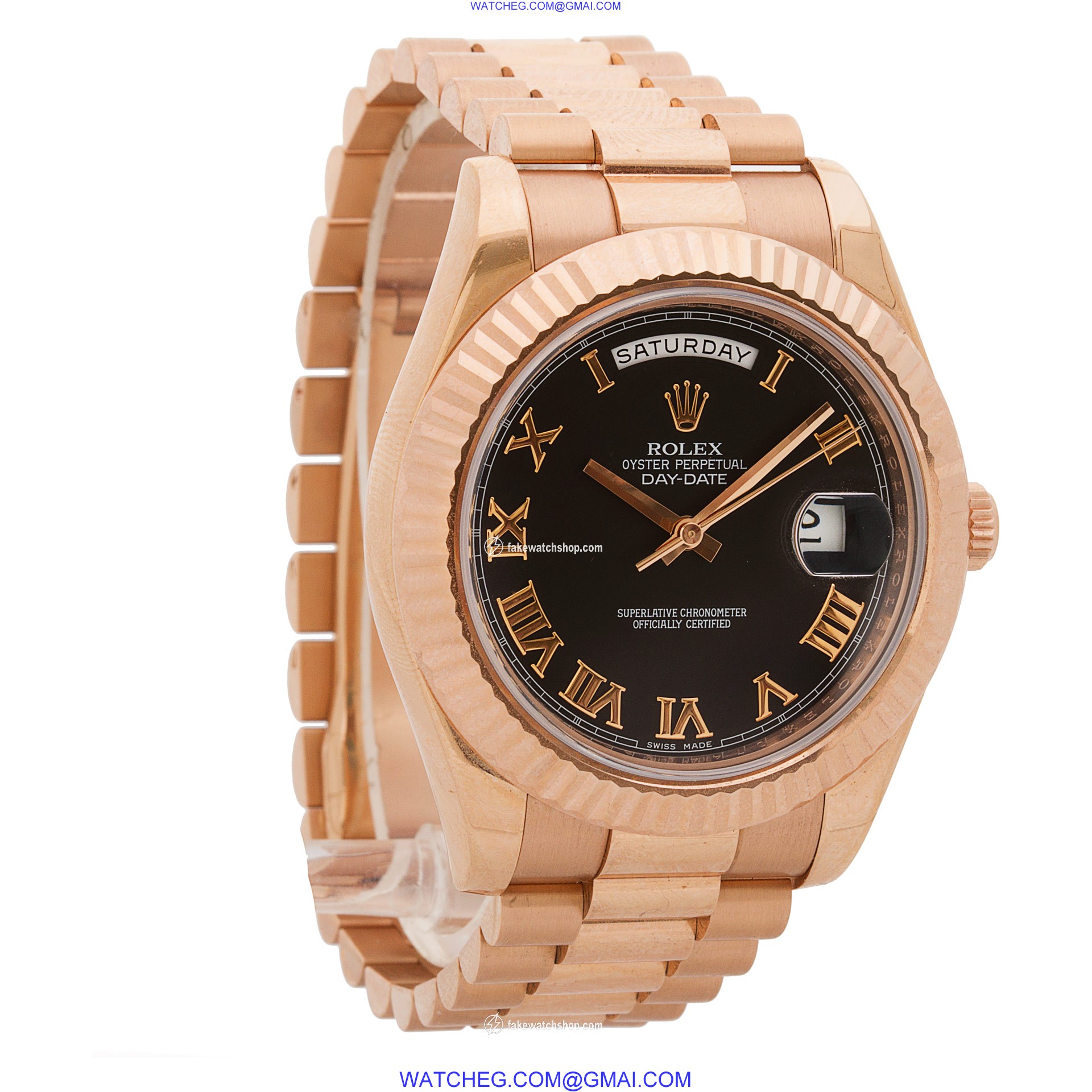 Rolex 218235 Day-Date II Automatic Male 18k rose gold 4