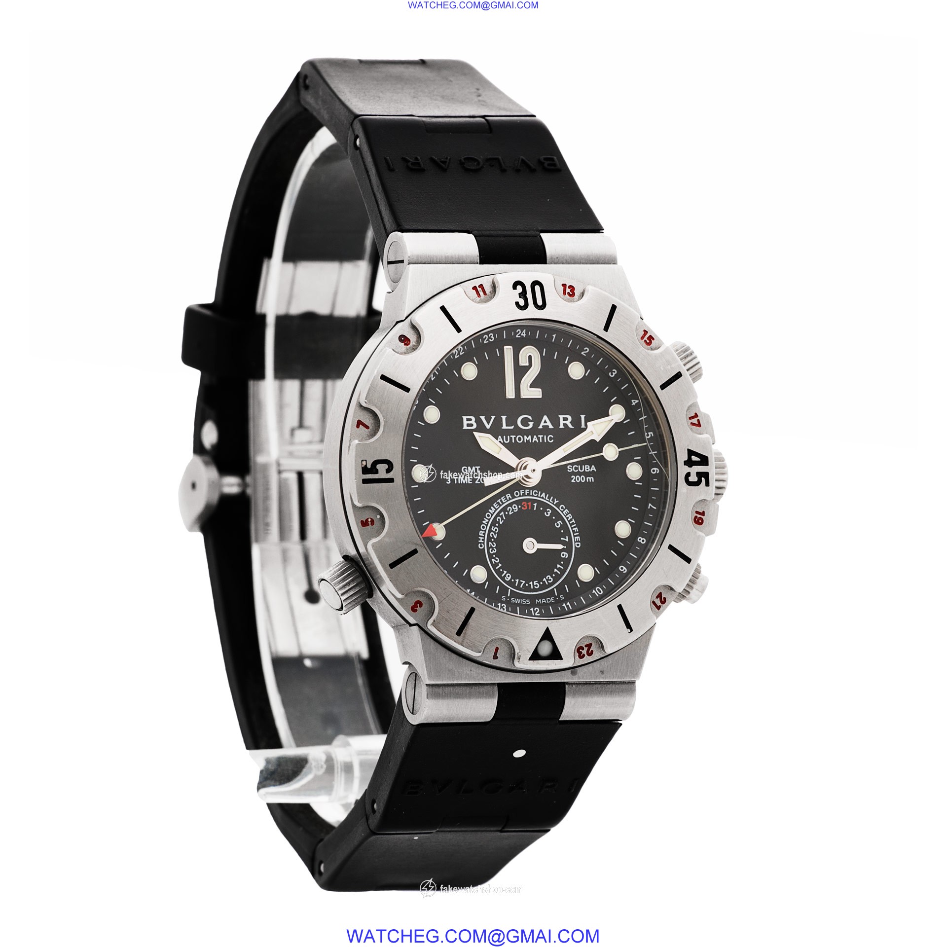 Bvlgari SD38 S GMT Scuba Automatic Unisex Stainless Steel 4