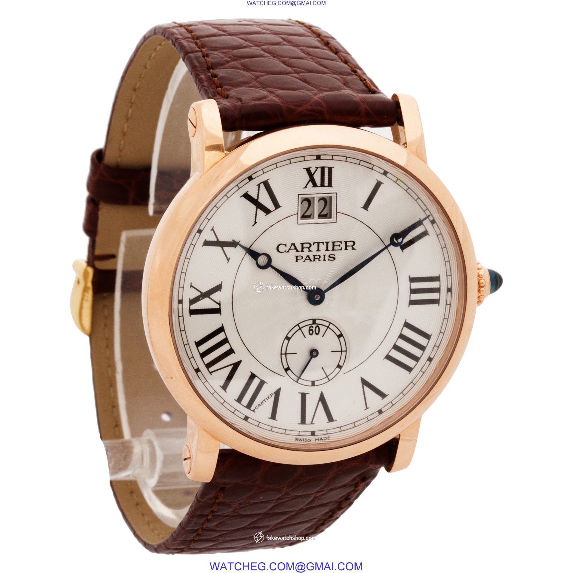 Cartier W1550251 Privee Rotonde Manual Male 18k rose gold 4