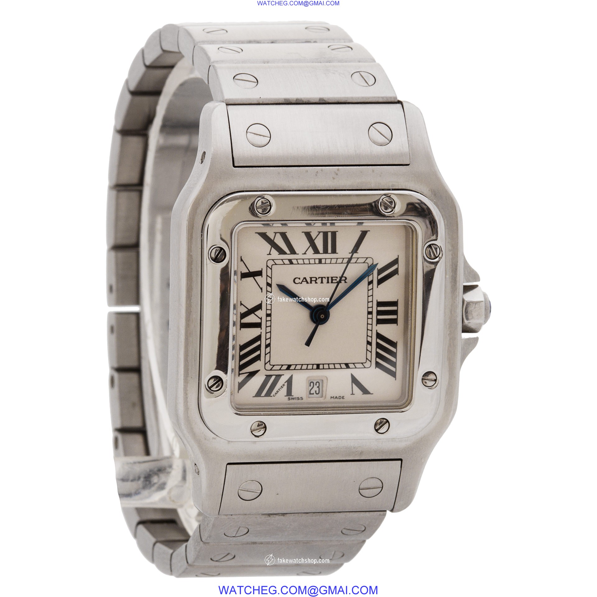 Cartier 1564 Santos Quartz Unisex Stainless Steel 4
