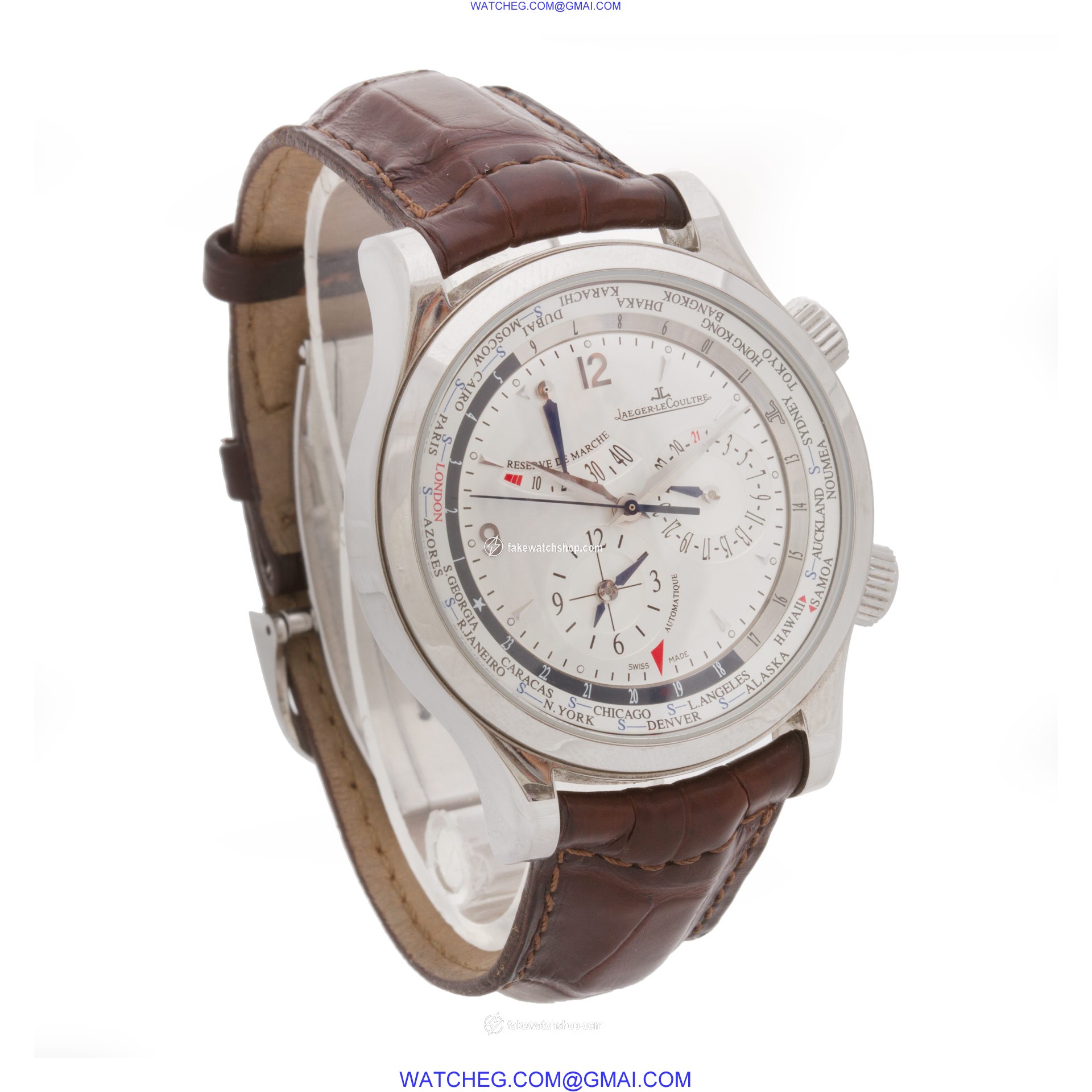 Jaeger LeCoultre Q1528420 Master World Geographic Automatic Male Stainless Steel 4