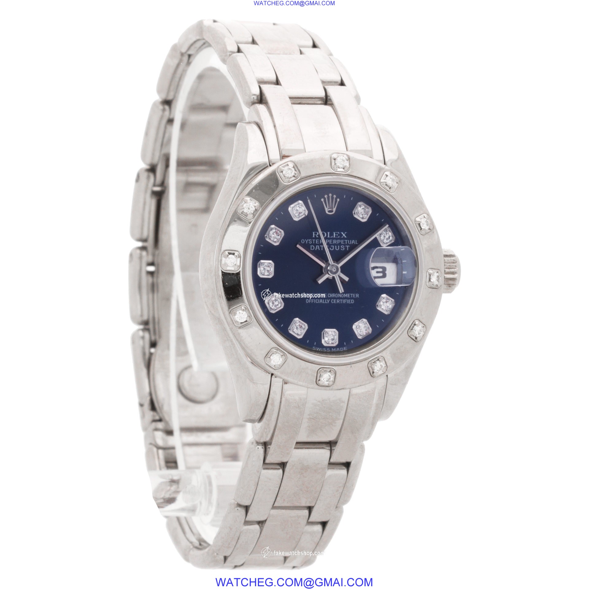 Rolex 63919 Pearlmaster Automatic Female 18k White Gold 4