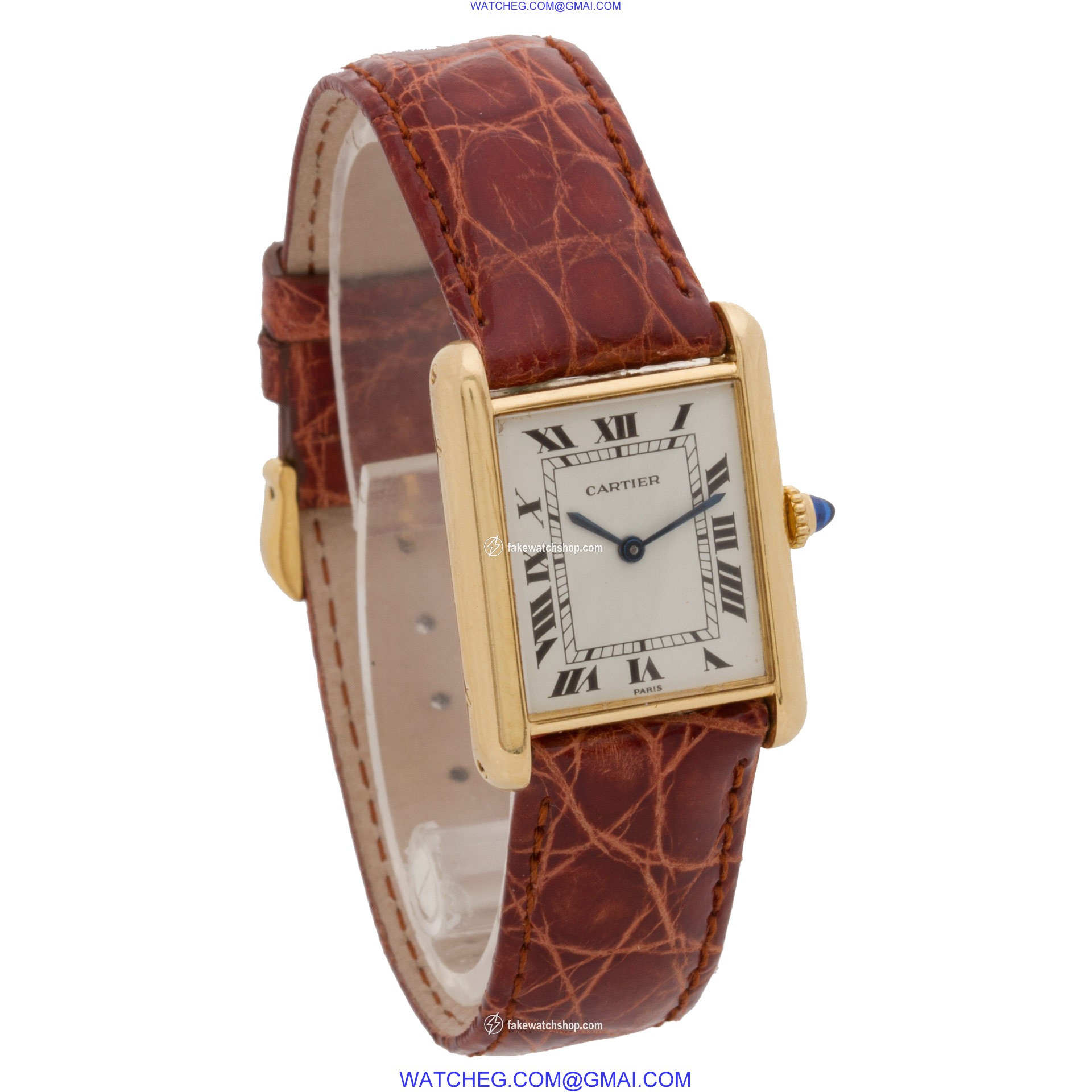 Cartier Cartier 2263 Tank Manual Unisex 18k yellow gold 4