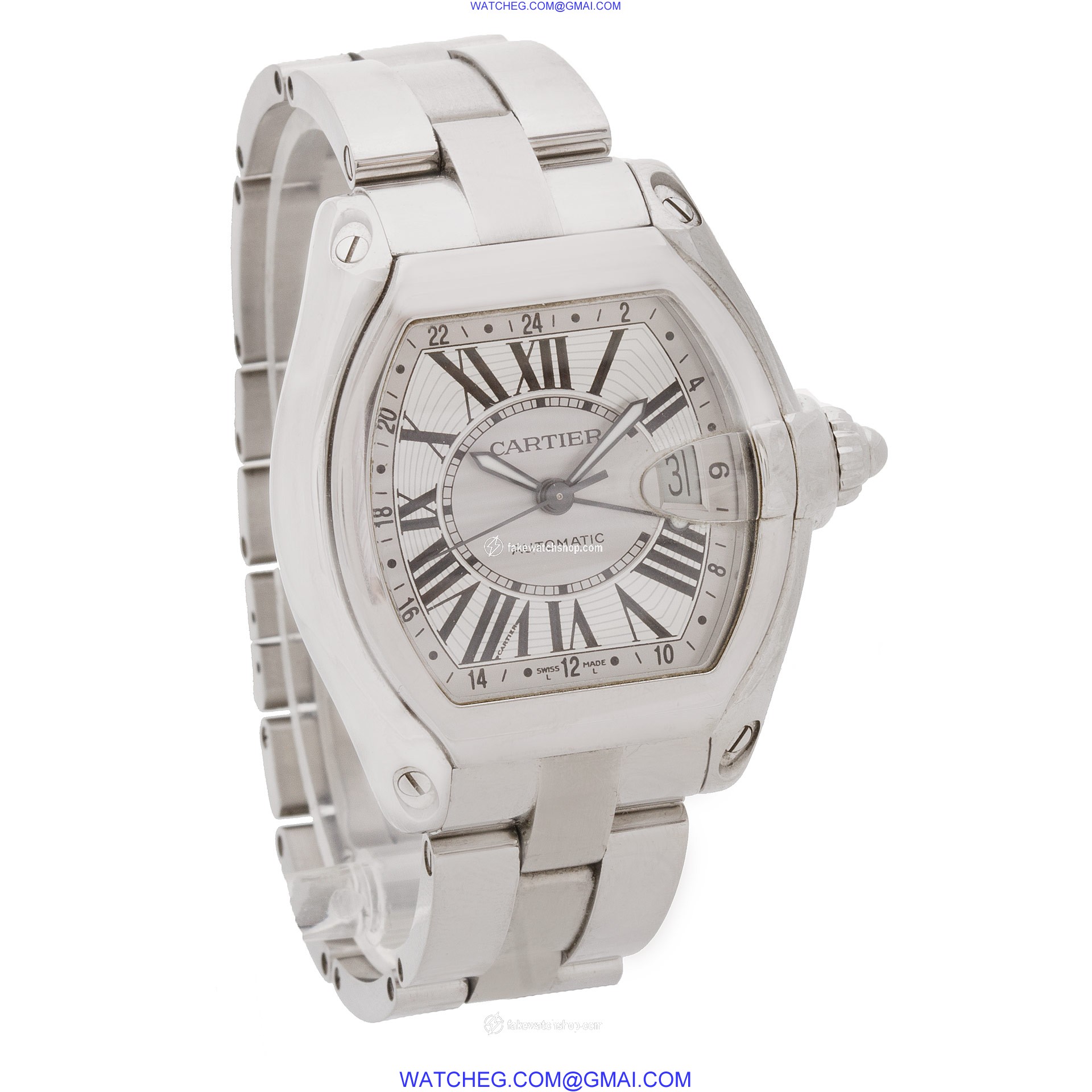 Cartier w62032x6 Roadster Automatic Unisex Stainless Steel 4