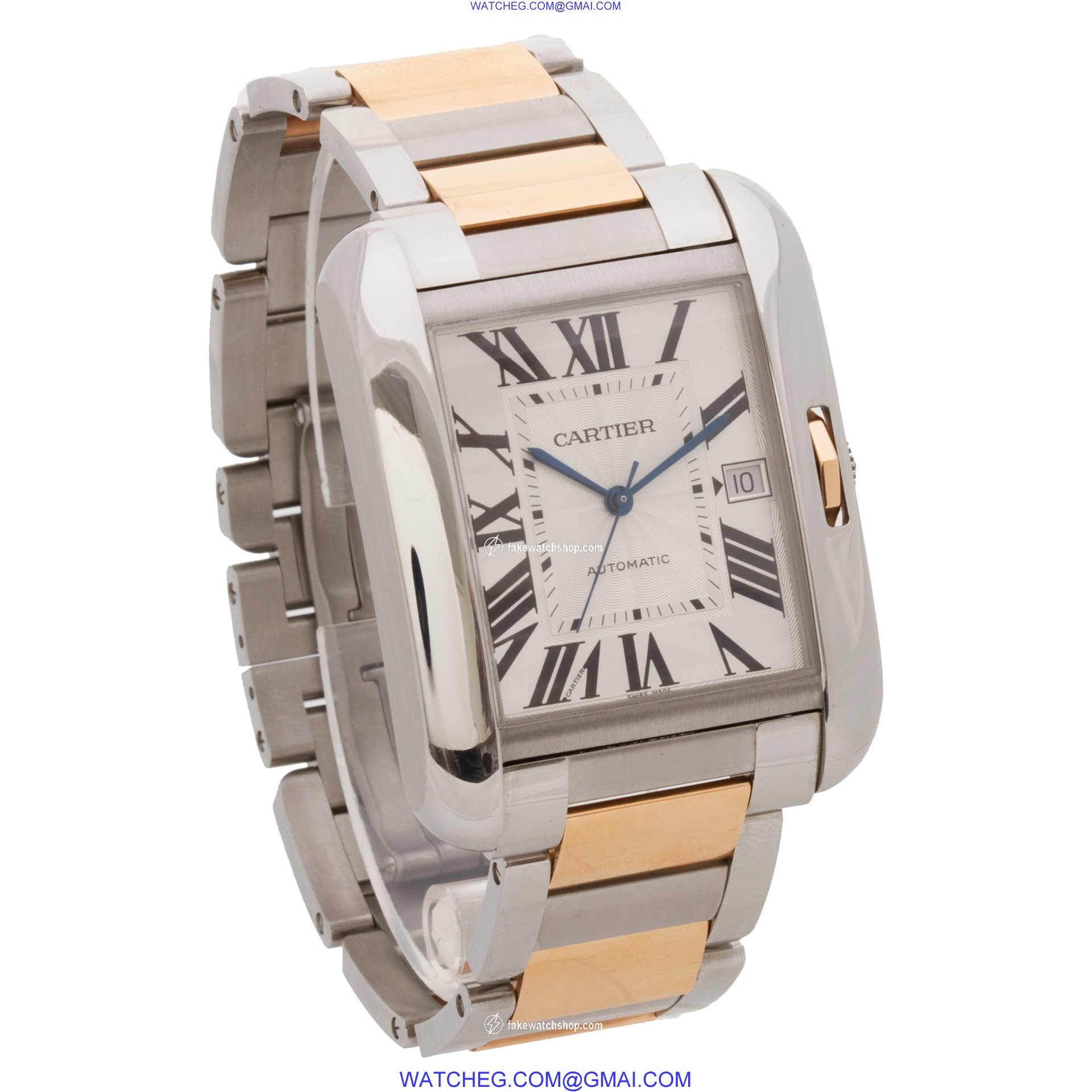 Cartier W5310006 Tank Anglaise XL Automatic Male Stainless Steel 4