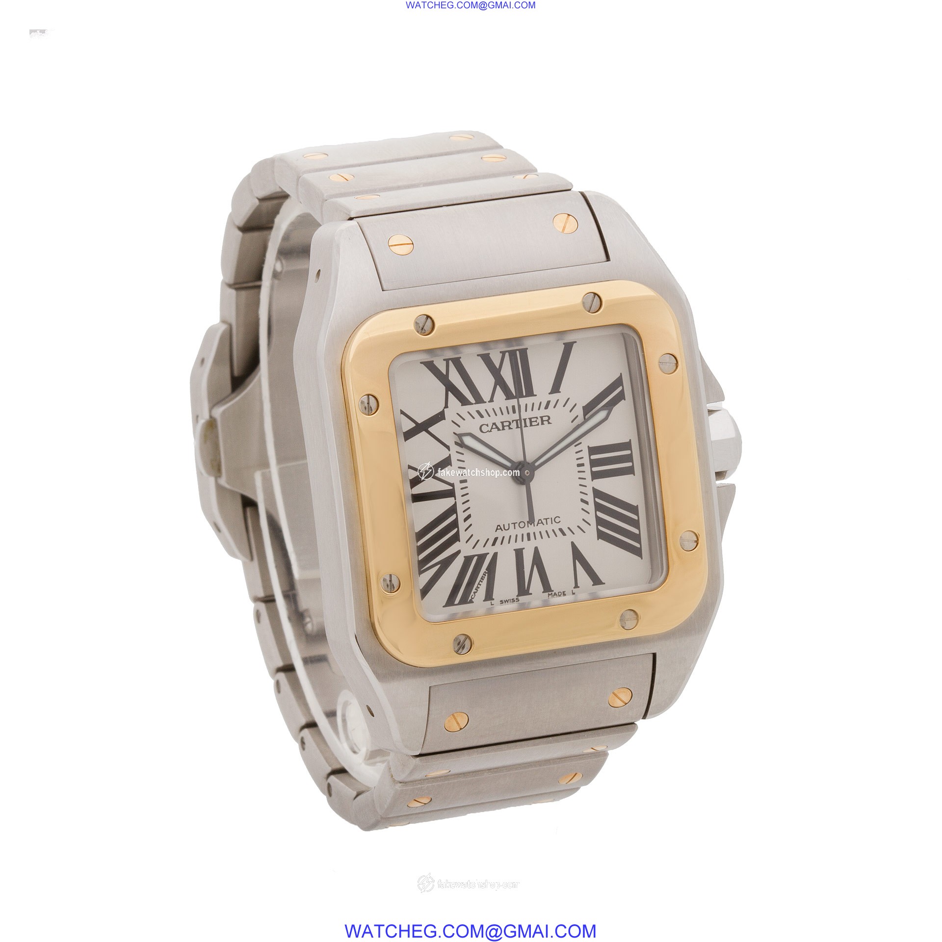 Cartier W200728G Santos 100 Automatic Male Stainless Steel 4