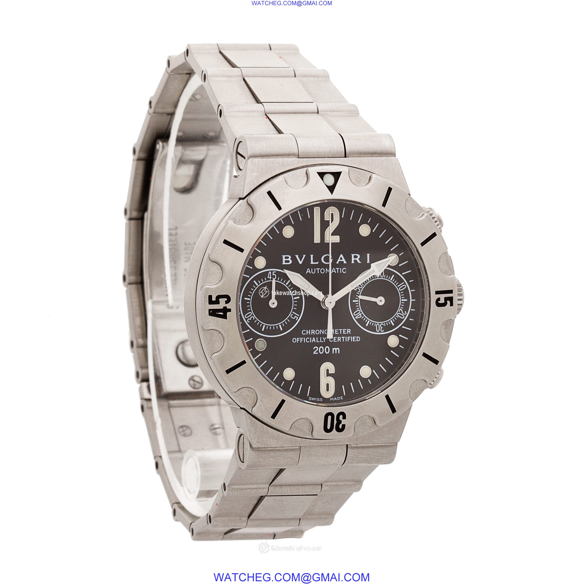 Bvlgari scb 38 s Diagono Automatic Male Stainless Steel 4