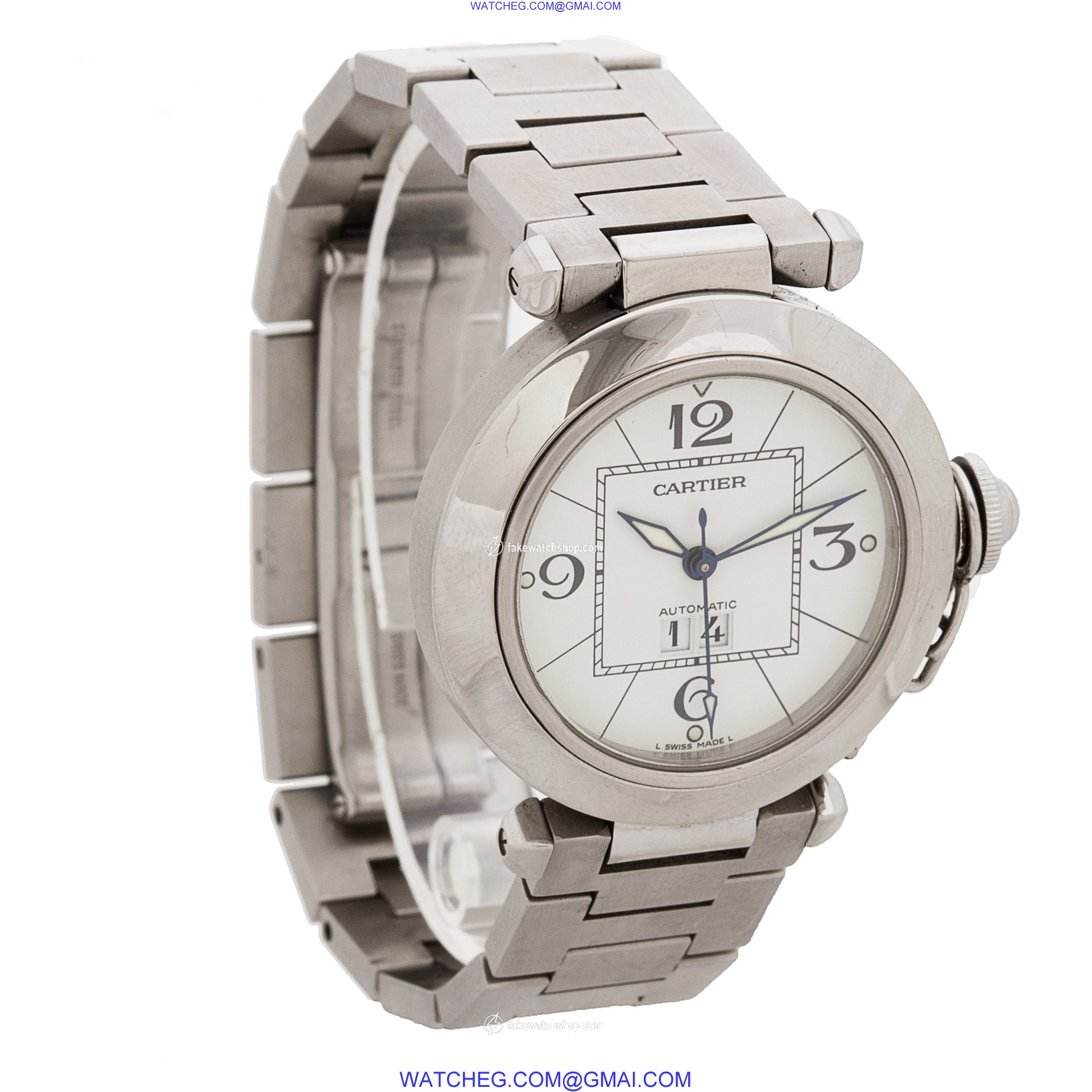 Cartier 2475 Pasha Automatic Unisex Stainless Steel 4